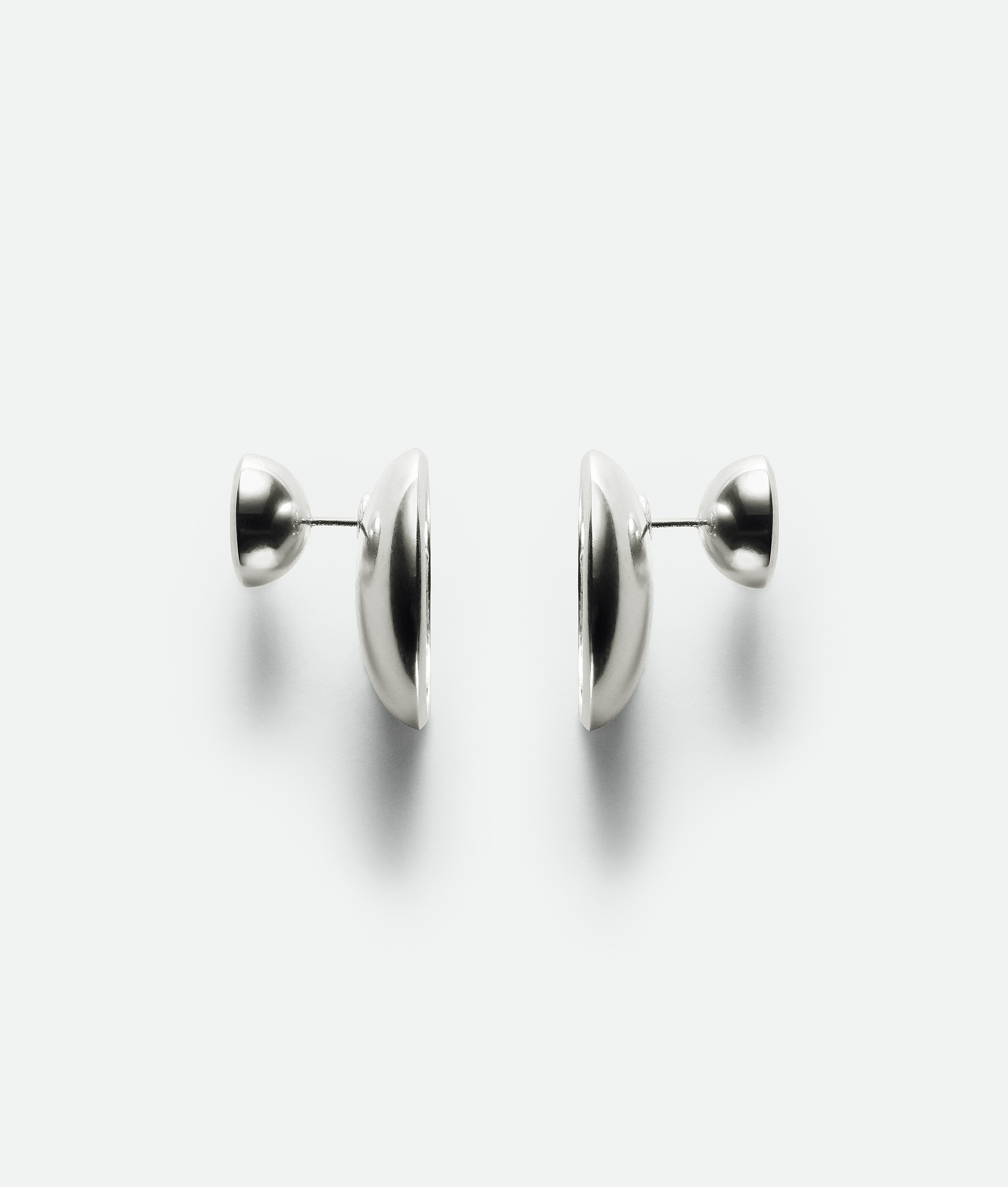 Bottega Veneta Concave Earrings - Silver - Woman