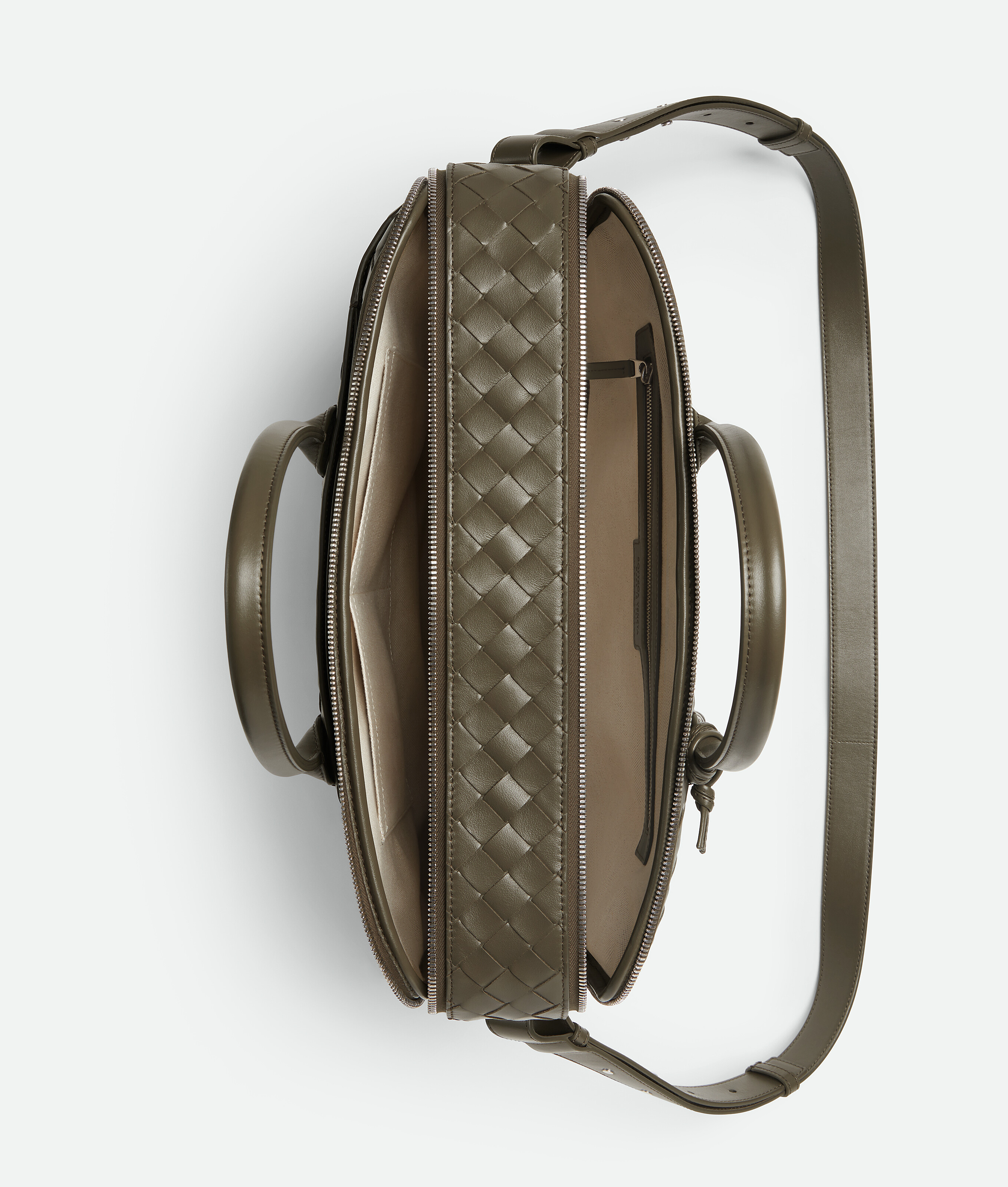 Bottega Veneta Leather Intrecciato Getaway Briefcase