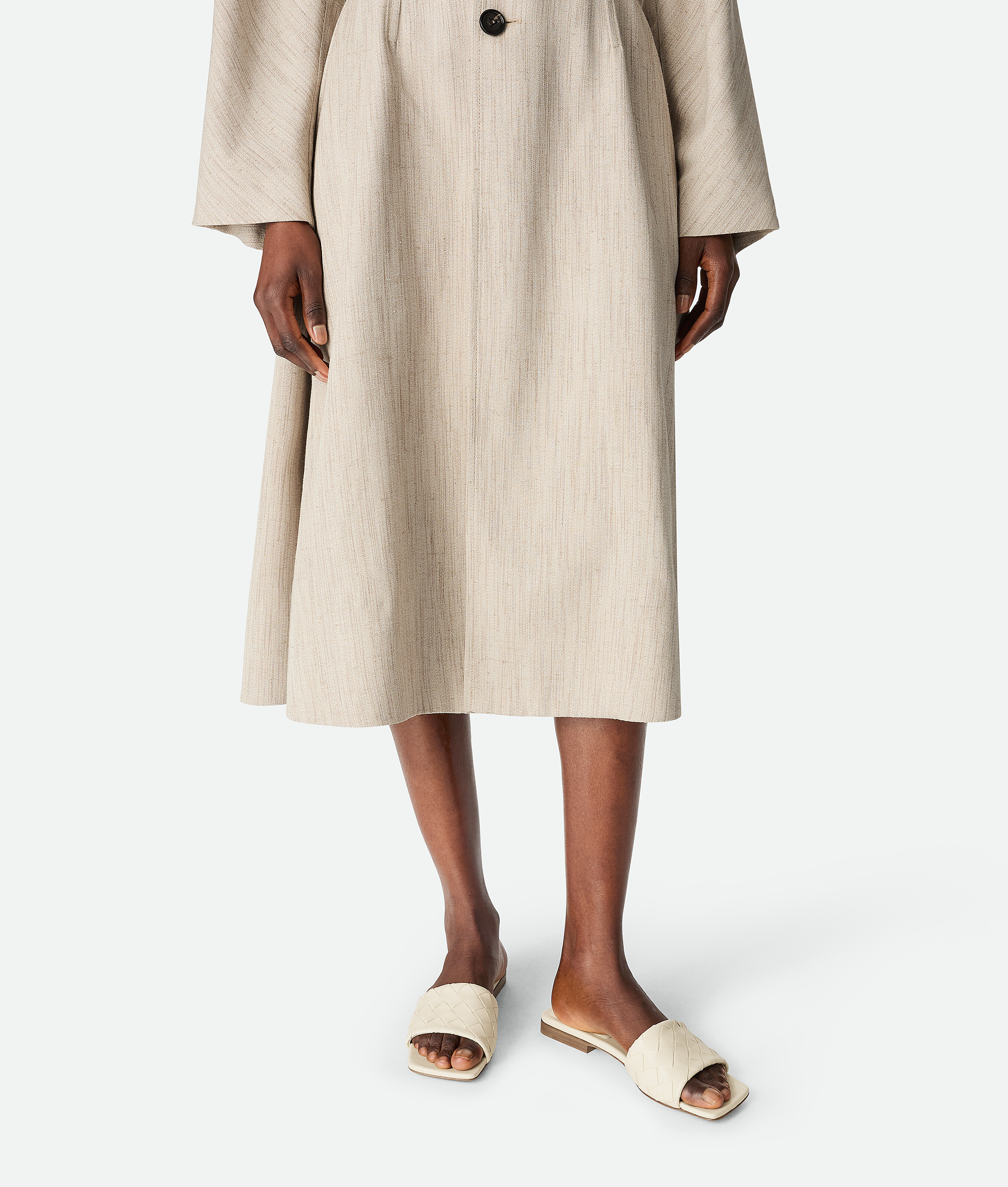 Women's Parco Flat Mule in Sea salt Bottega Veneta Norway EN - Image 2