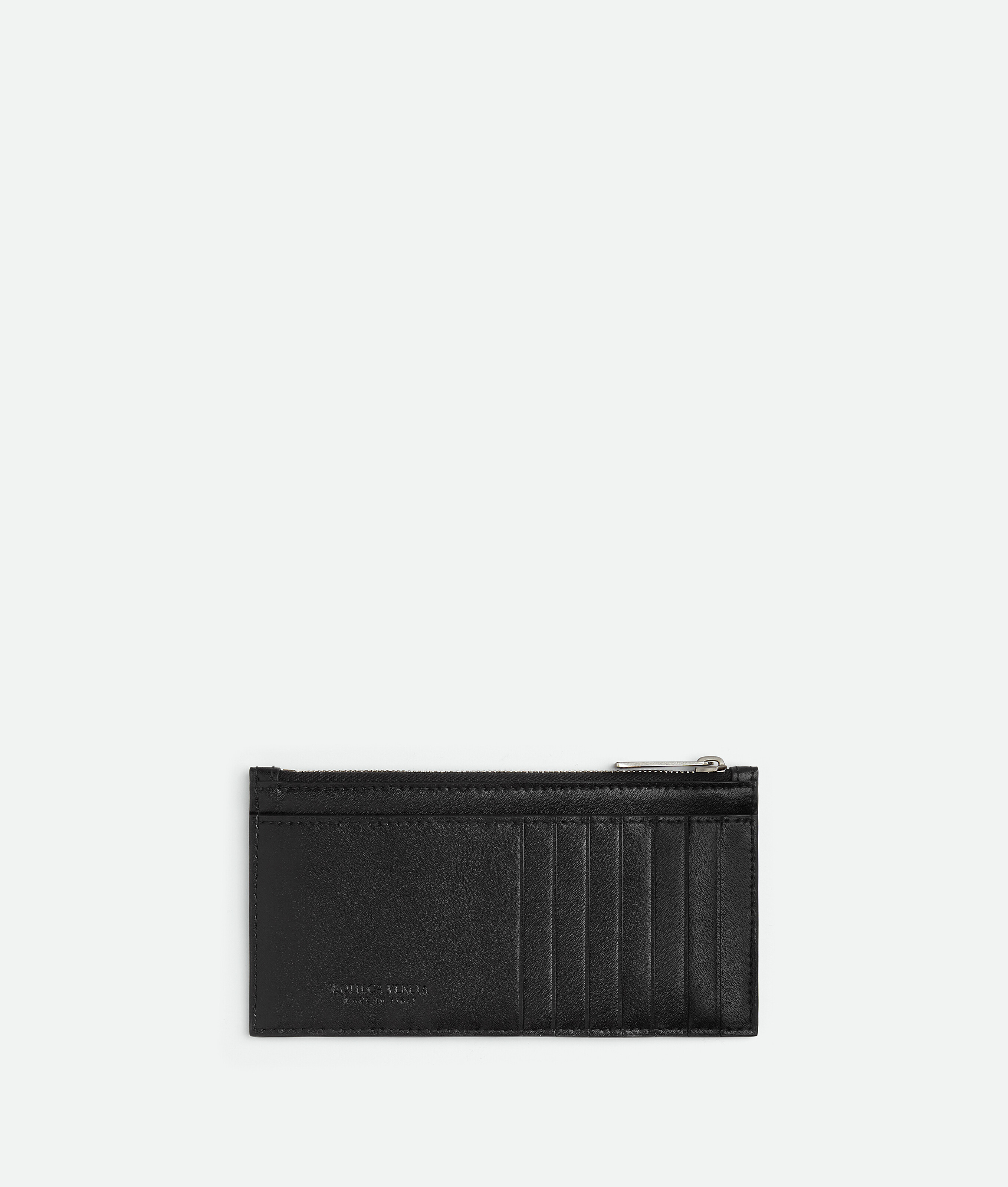 Bottega Veneta Slim Cassette Long Wallet In Black