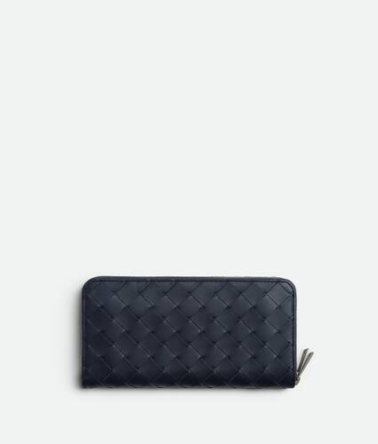 Intrecciato Zip Around Wallet