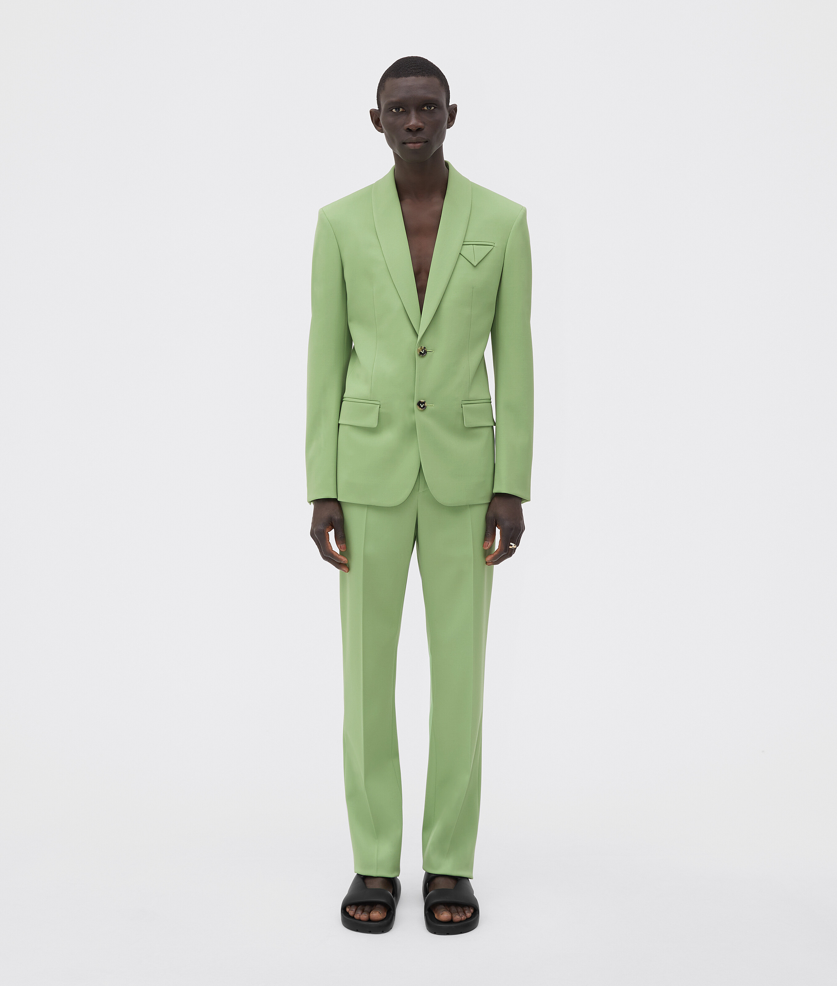 bottega veneta green suit