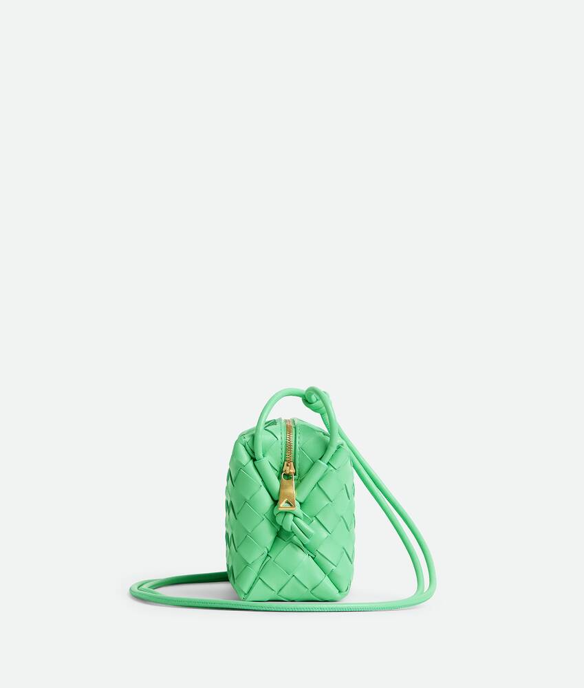Bottega Veneta Mini Loop Camera Bag - Green - Woman - Calfskin