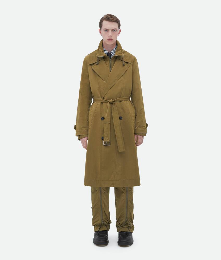 Bottega Veneta® Men's Packable Nylon Trench Coat in Liana. Shop