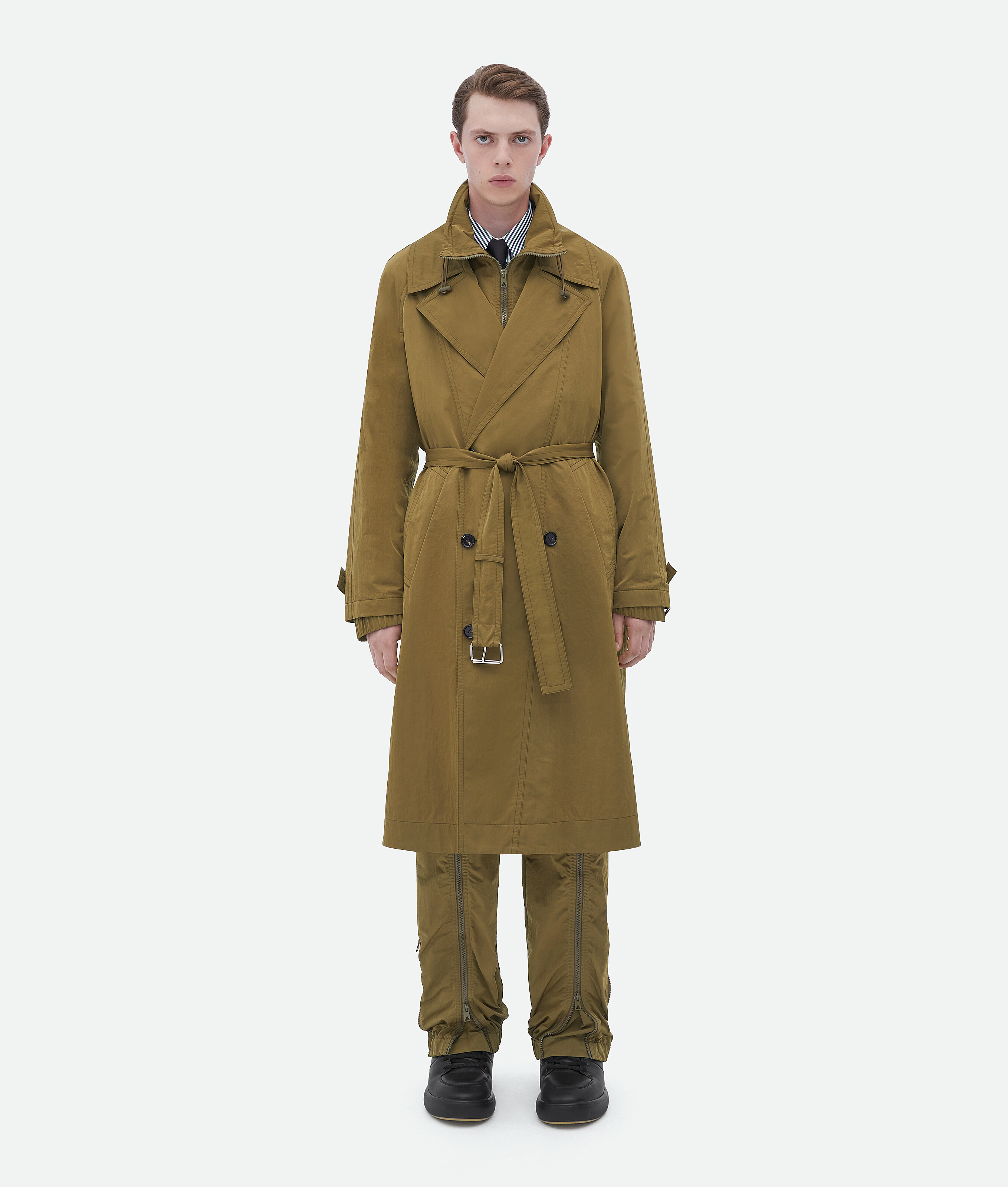 Packable trench store coat mens