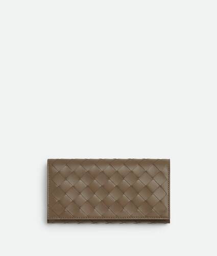 Intrecciato Large Flap Wallet