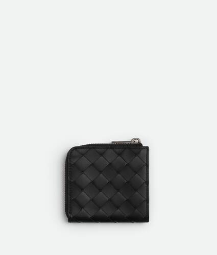 Cartera Intrecciato cuadrada con cremallera en el contorno
