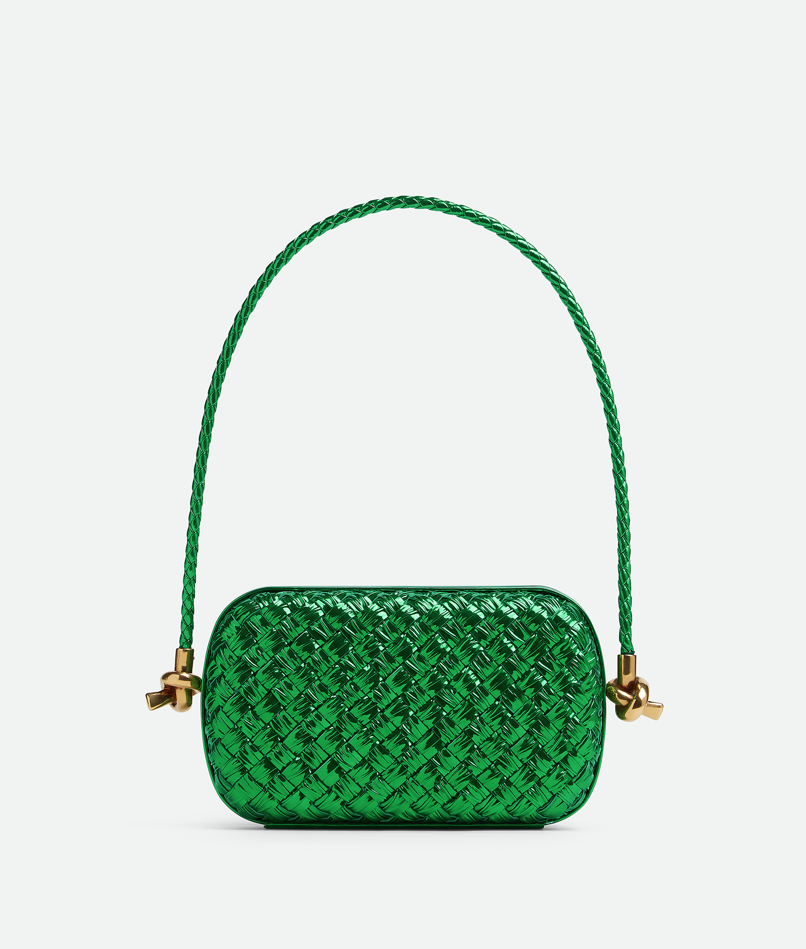 Clutch Wristlet Crossbody Shoulder Bag Small Knot Loop Handle Italian  Leather Greens