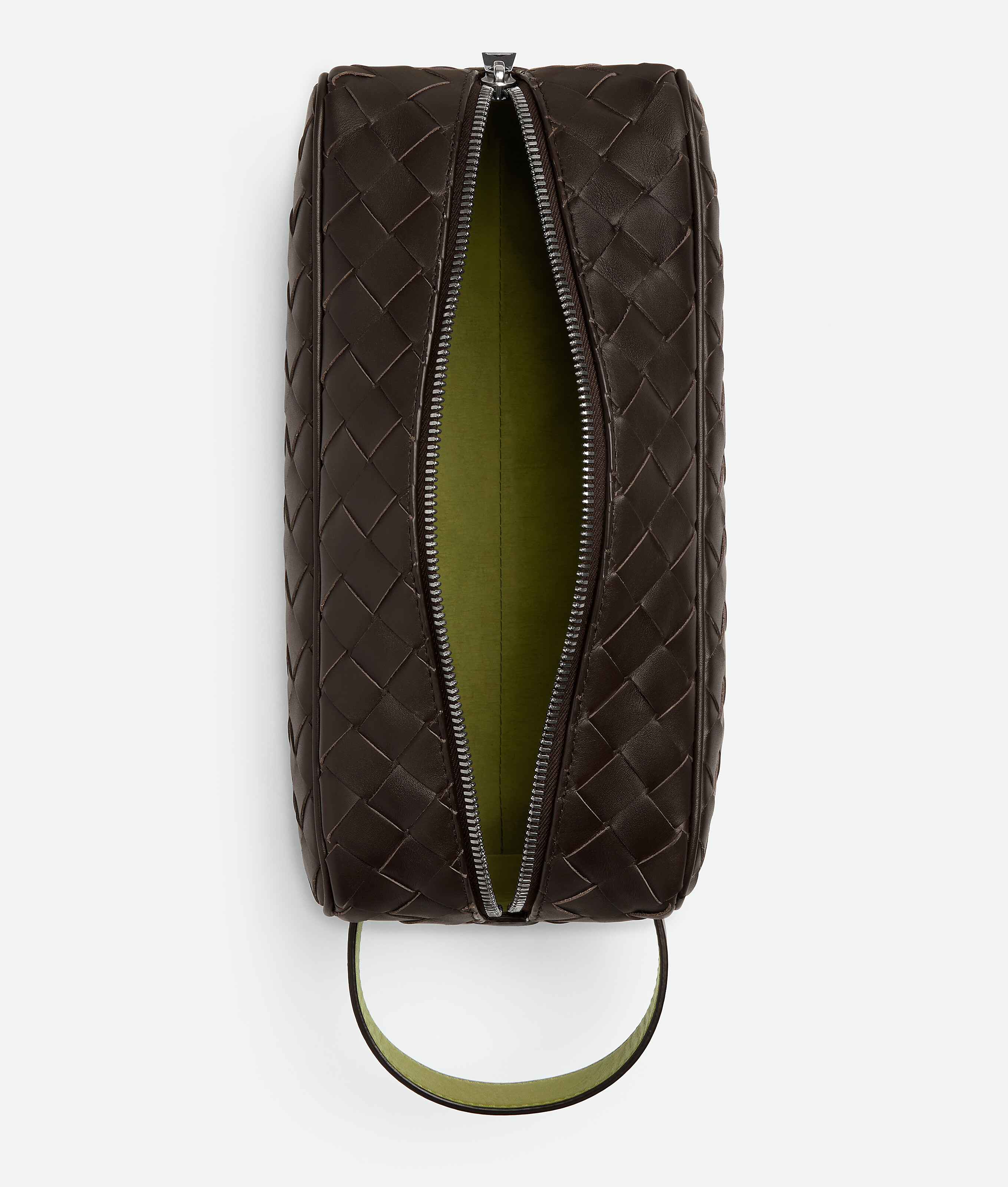 Bottega Veneta Intrecciato Reisepouch In Fondant/matcha