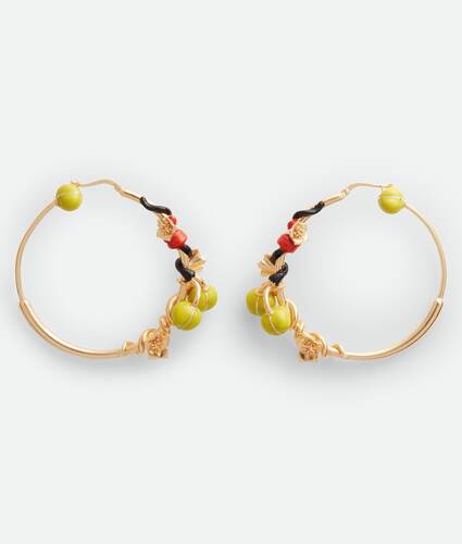 Flower Hoop Earrings