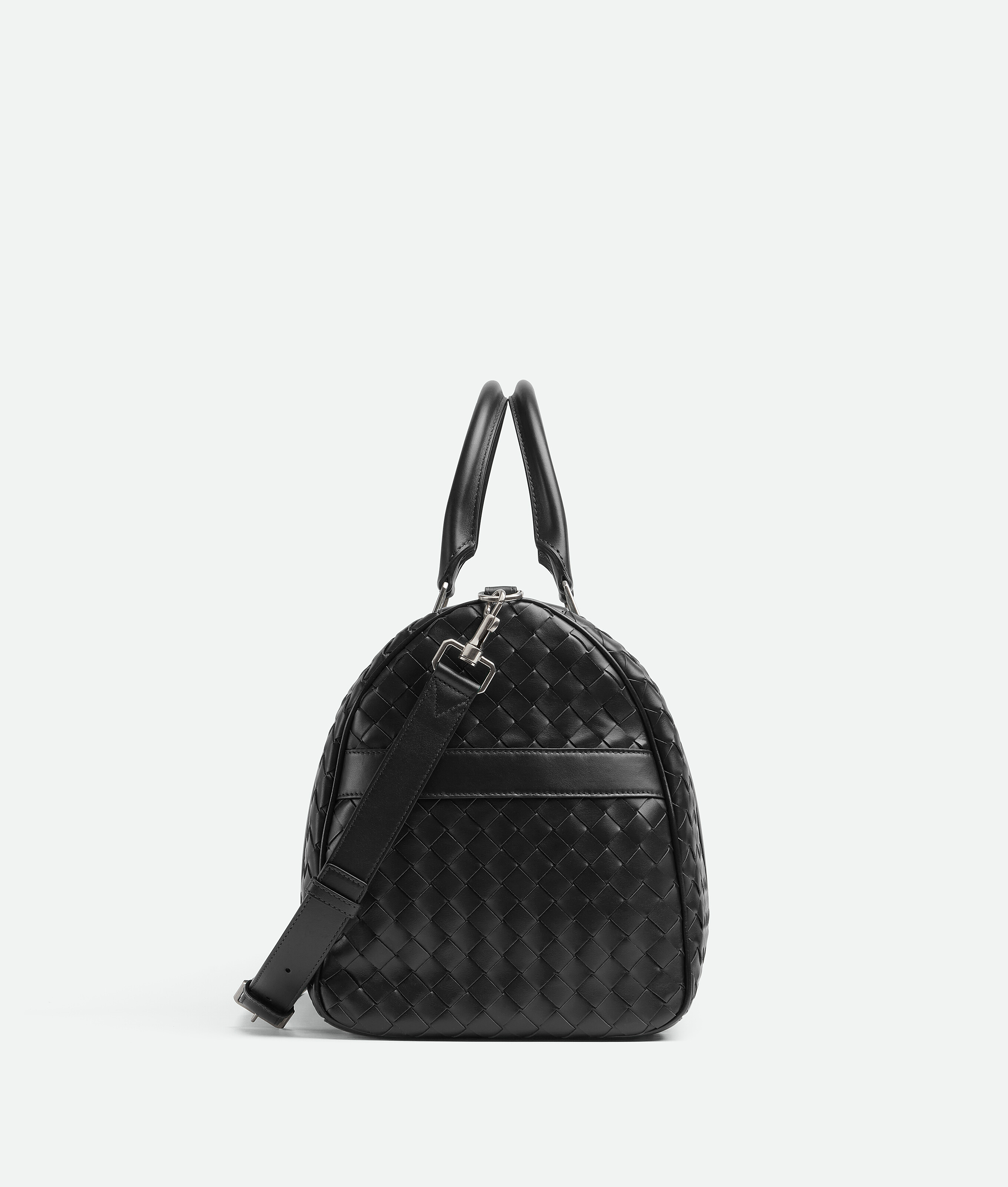 Shop Bottega Veneta Mittelgrosse Intrecciato Reisetasche In Black