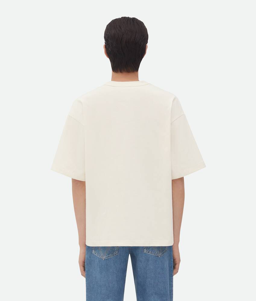 チョークコットンジャージー ラベル Tシャツ| Bottega Veneta® 日本