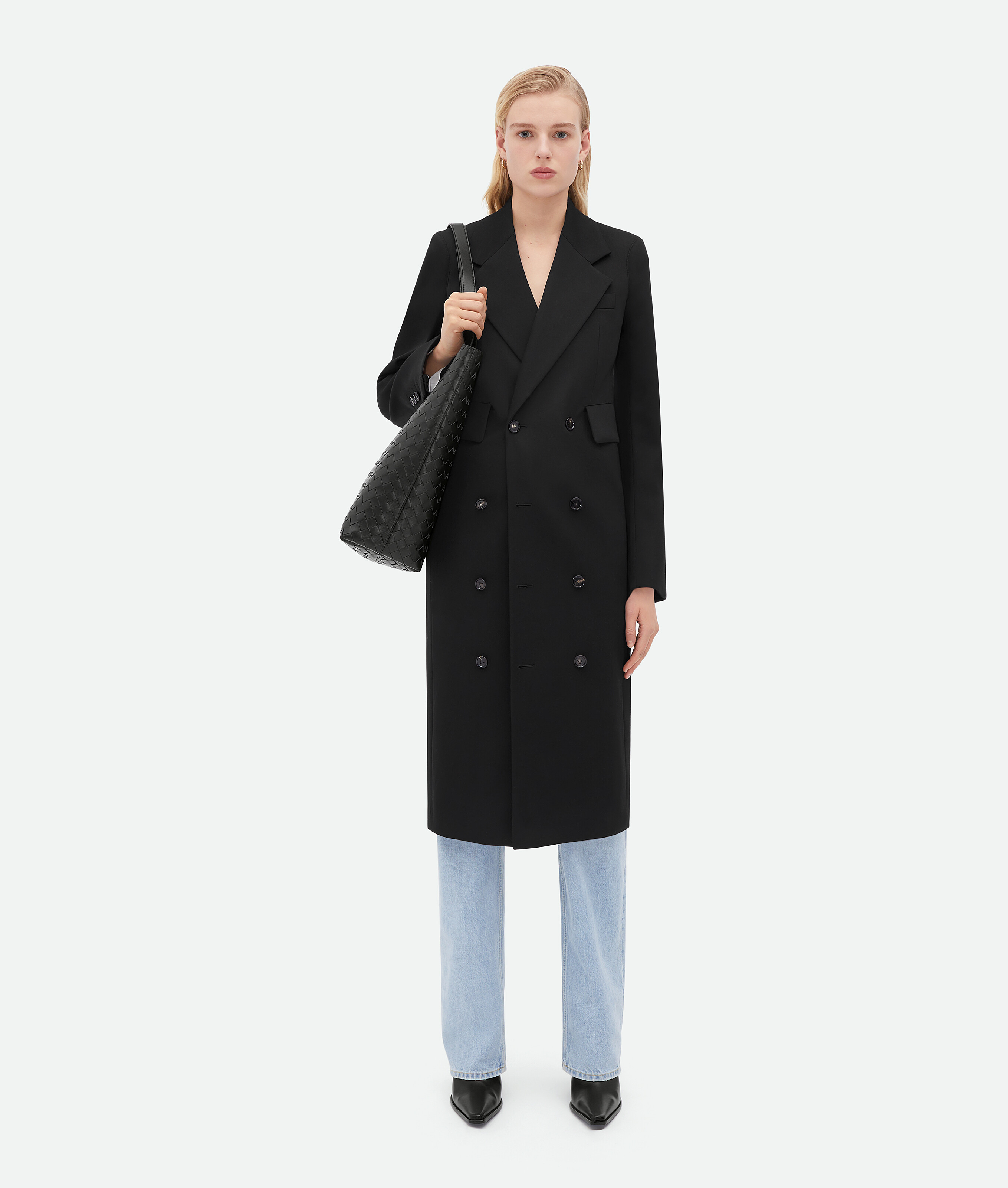 Bottega Veneta Bottega Veneta Small Intrecciato Tote Bag In Black