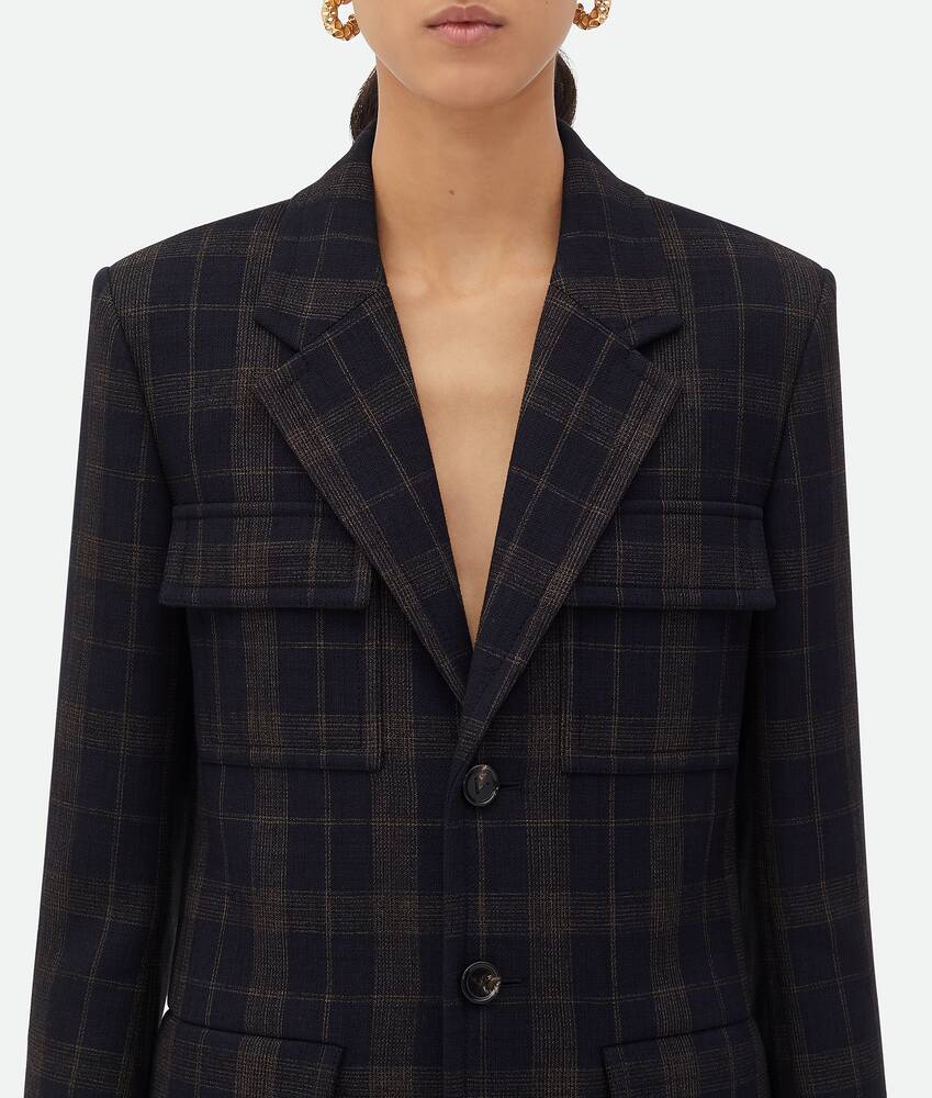 Display a large version of the product image 5 - Checked Cotton Mouline Jacket