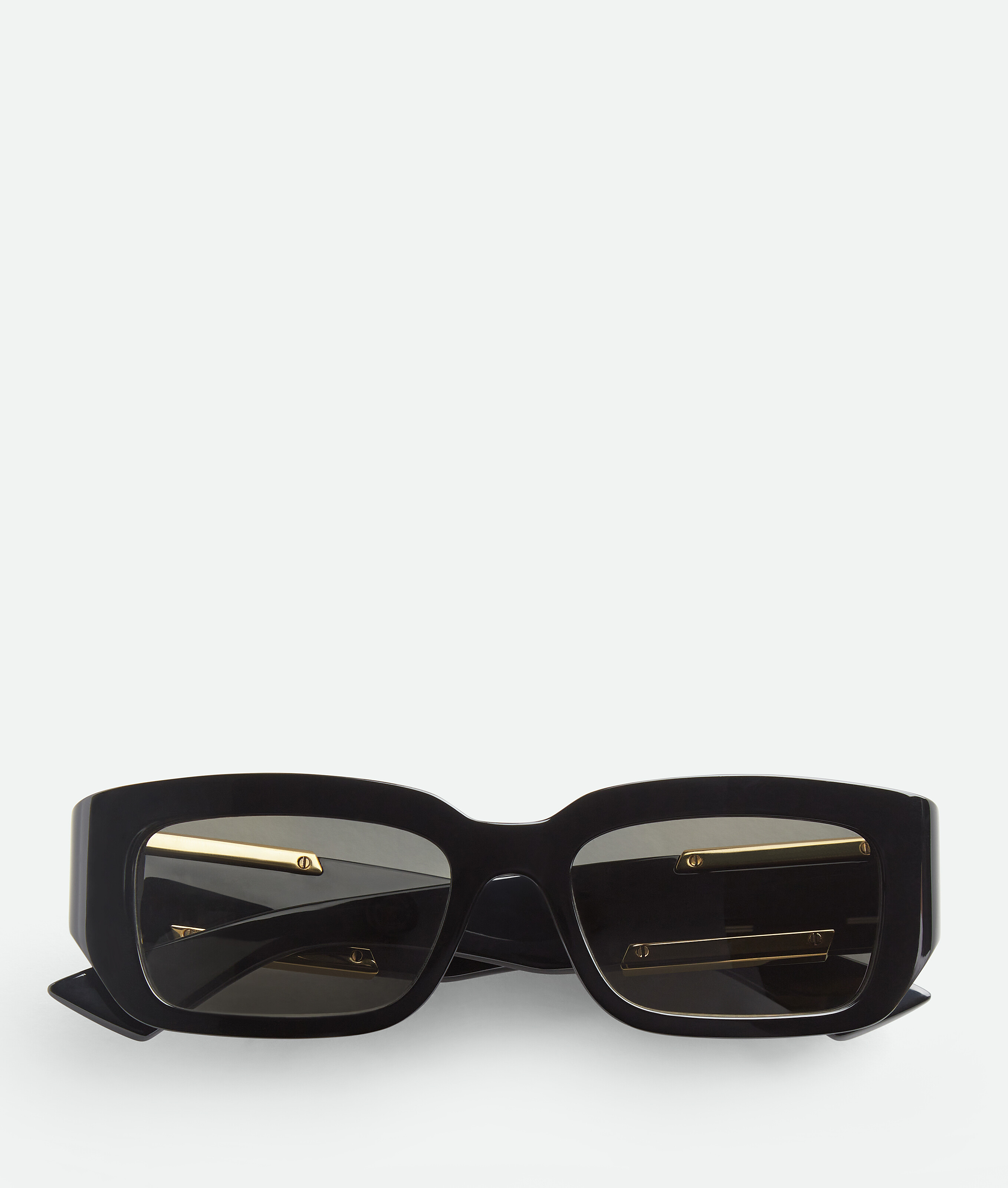 Bottega Veneta Dash Rectangular Sunglasses - Black - Unisex -
