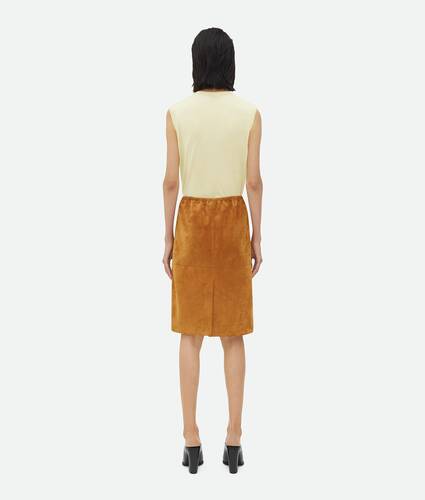 Suede Leather Skirt