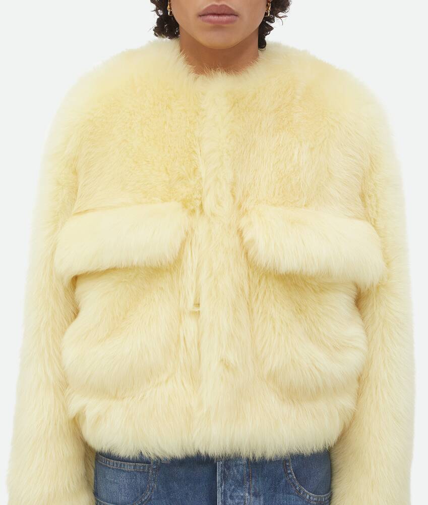 Display a large version of the product image 4 - Toscana Shearling Cropped Blouson