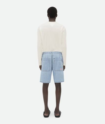 Light Bleached Elasticated Denim