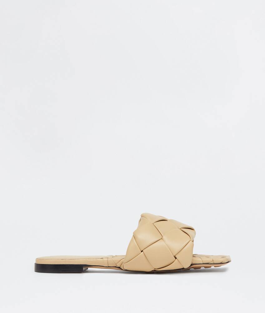 Bottega Veneta Women s Lido Flat Sandal in Cane Sugar. Shop