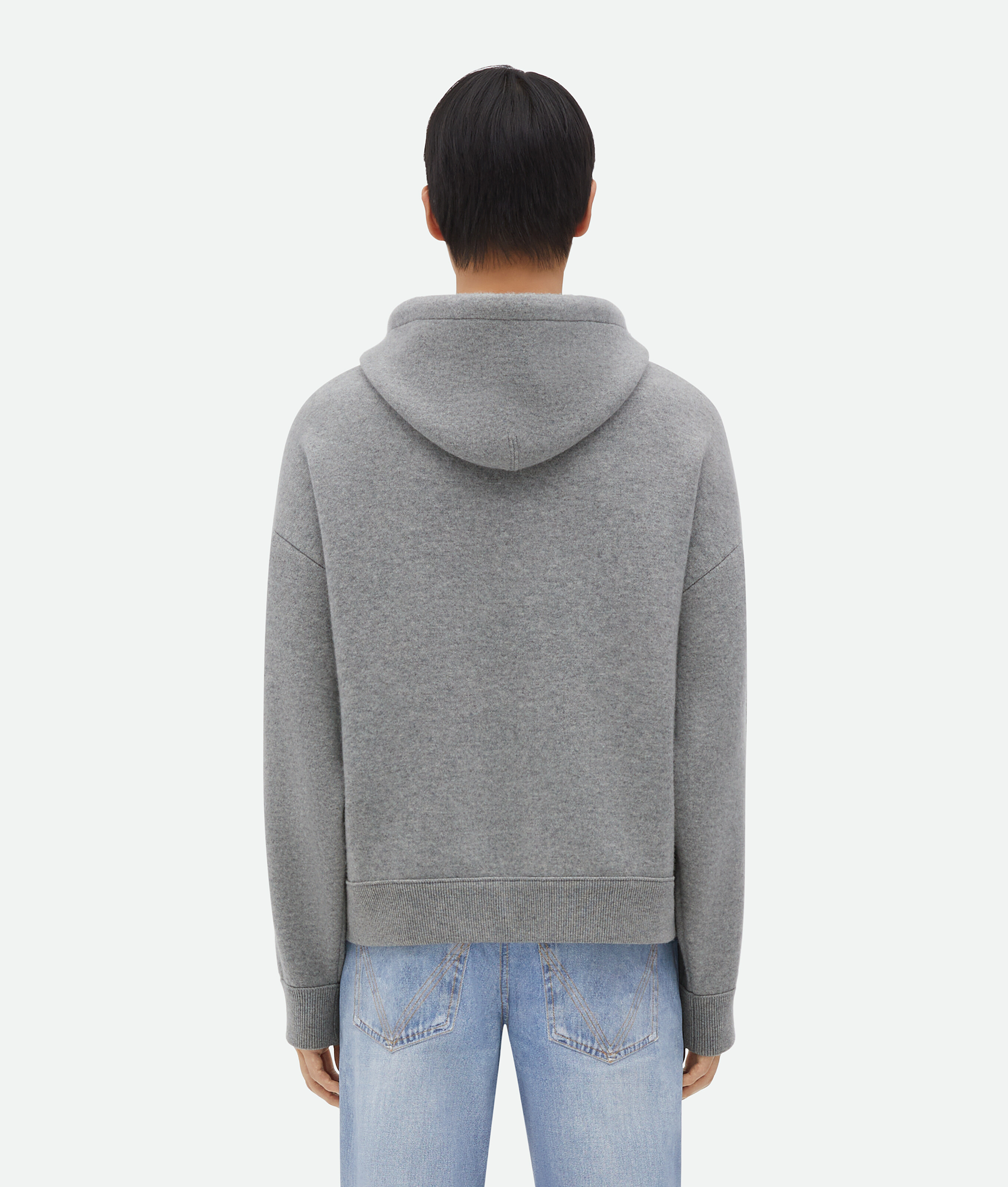 Bottega Veneta Cashmere Hoodie In Grey