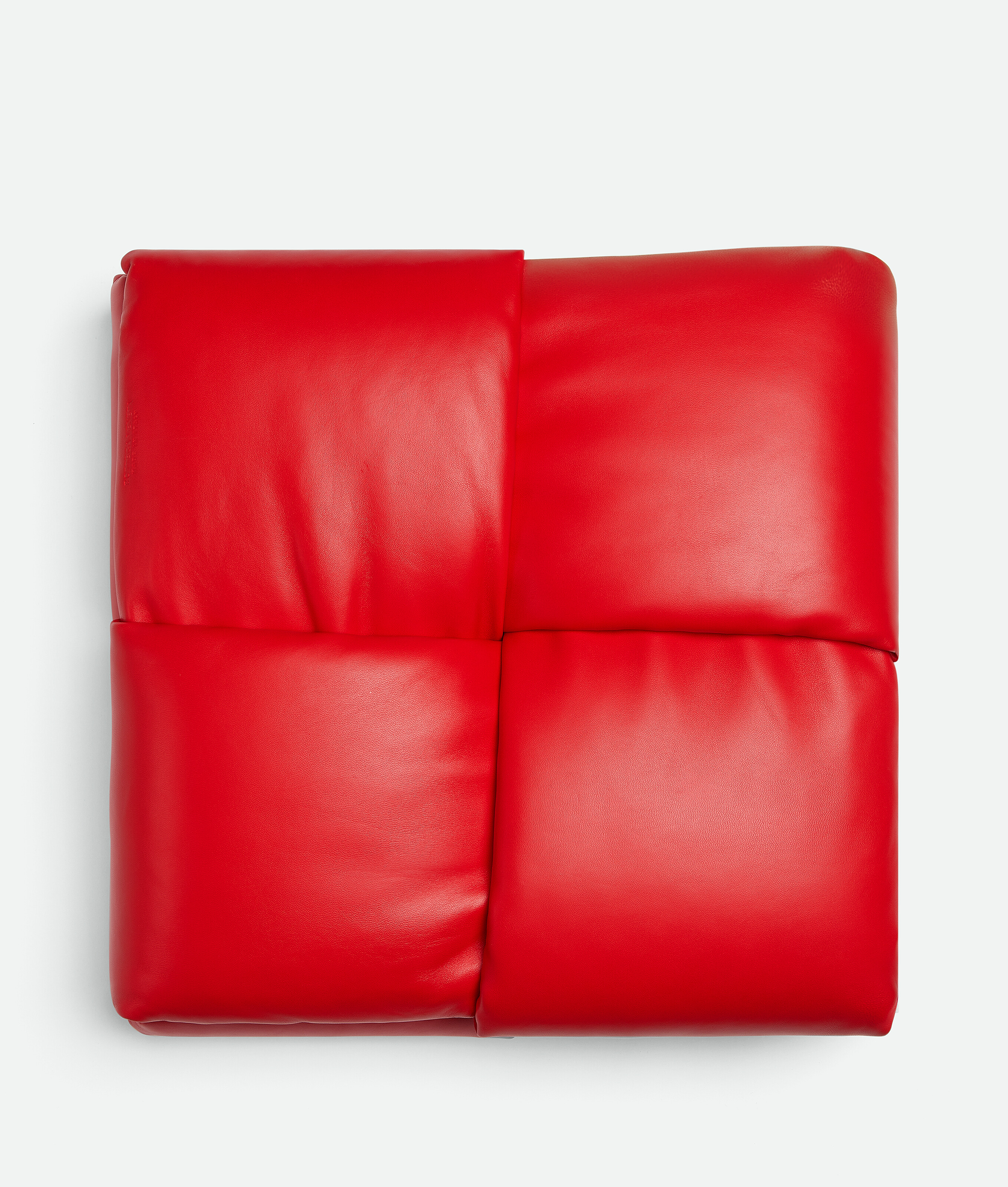 Bottega Veneta Padded Intreccio Cushion In Red
