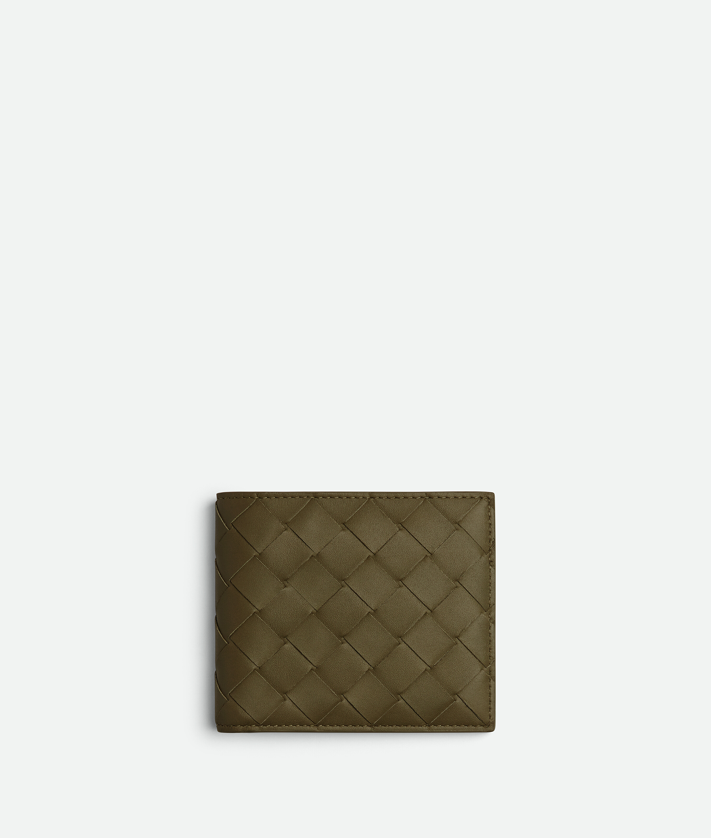 Bottega Veneta Intrecciato Bi-fold Wallet In Brown