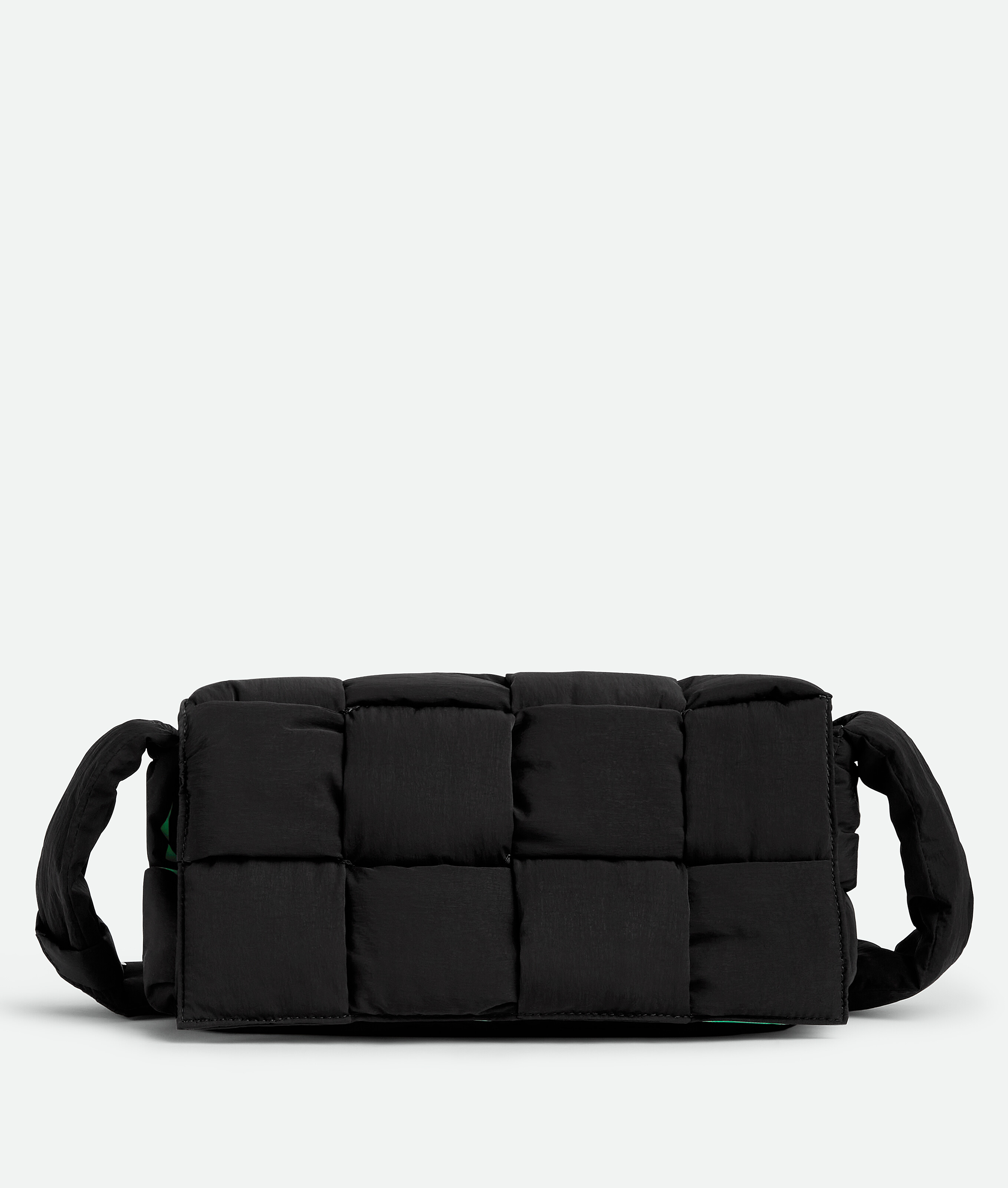 Bottega Veneta Padded Tech Cassette Crossbody Bag In Black