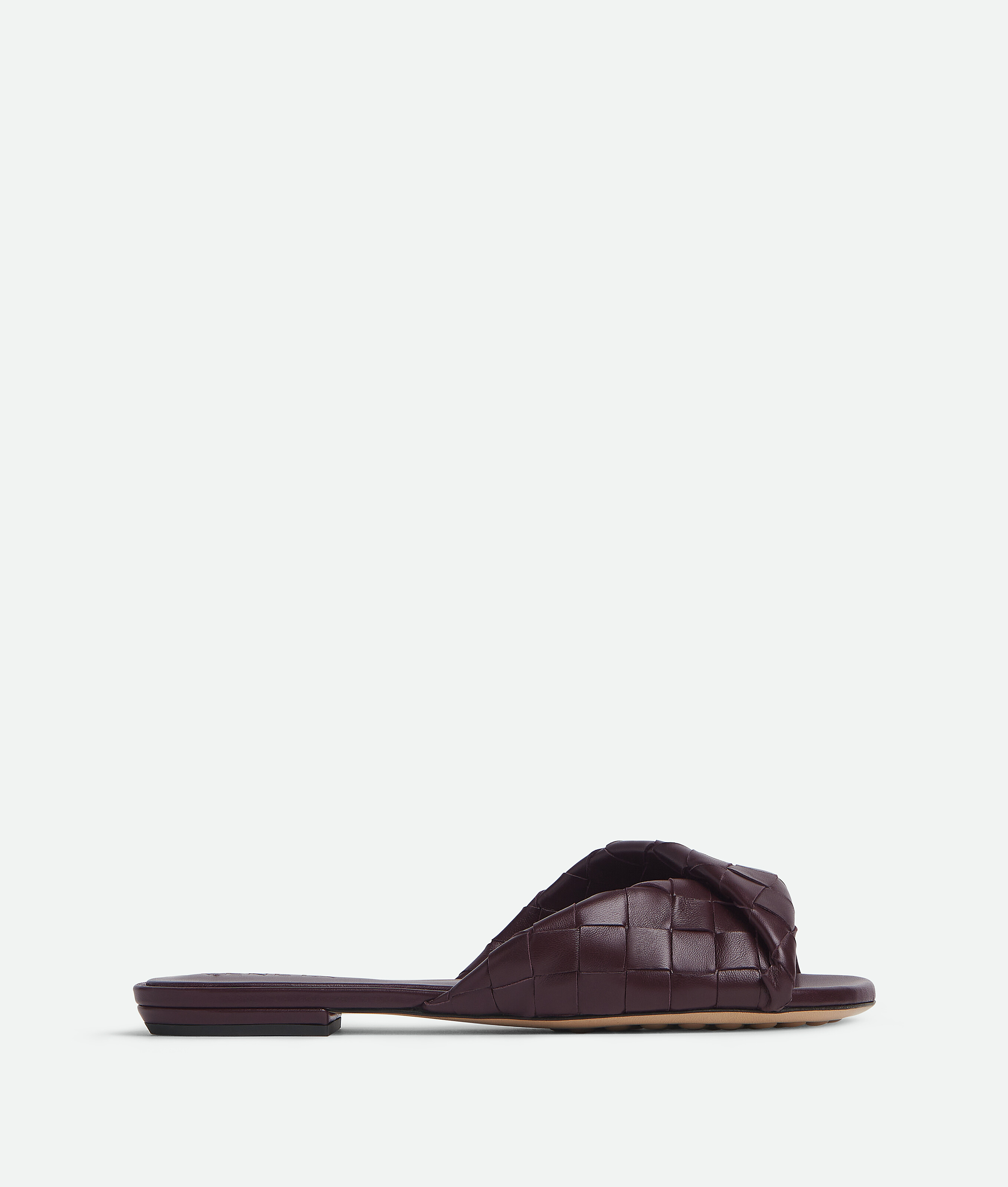 Shop Bottega Veneta Flache Blink Mules In Dark Barolo