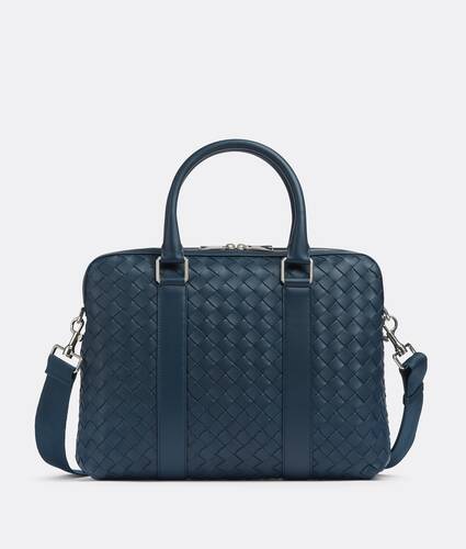 Display a large version of the product image 1 - Slim Intrecciato Briefcase