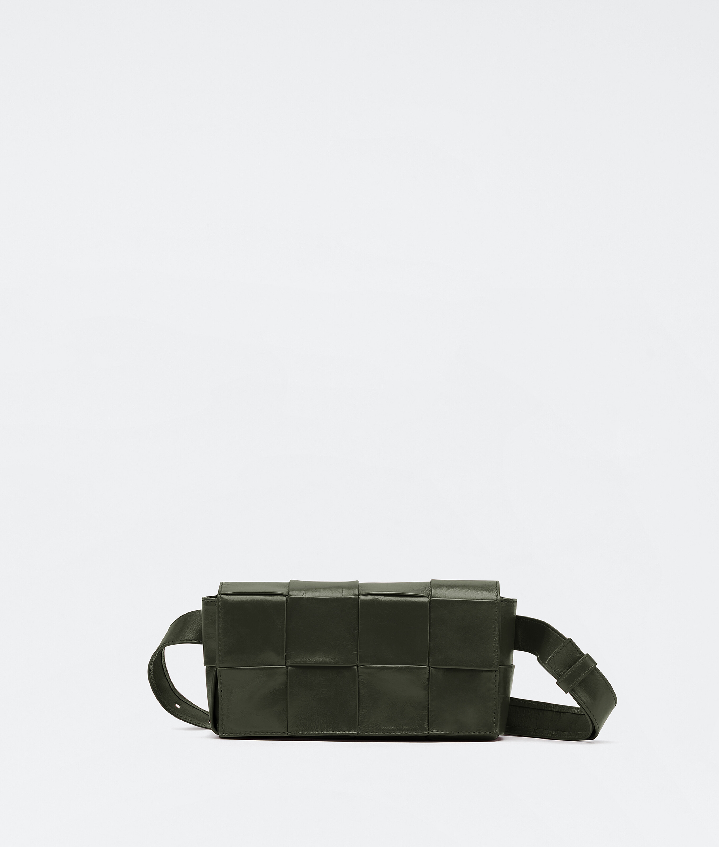 Shop Bottega Veneta Cassette Belt Bag In Vert