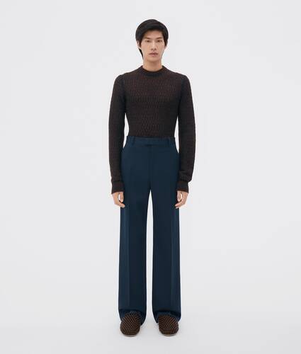 Visualizza una versione più grande dell’immagine del prodotto 1 - Pantaloni Sartoriali Grain De Poudre Con Taglio Dritto