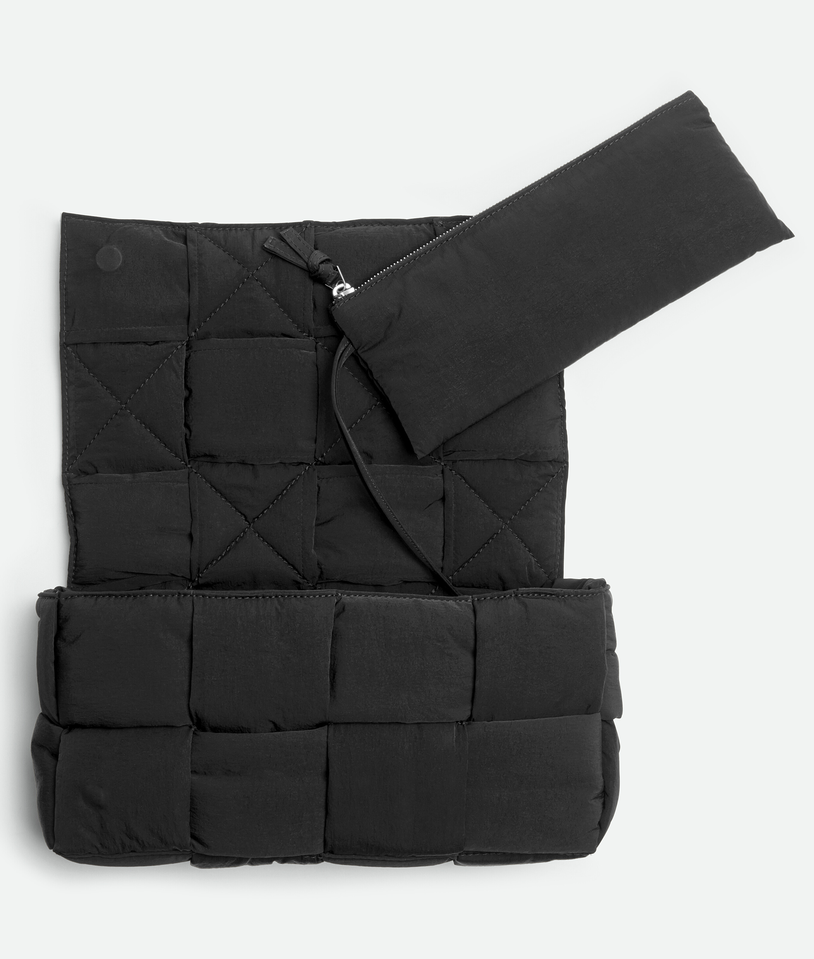 Bottega Veneta Padded Tech Cassette Crossbody Bag In Black