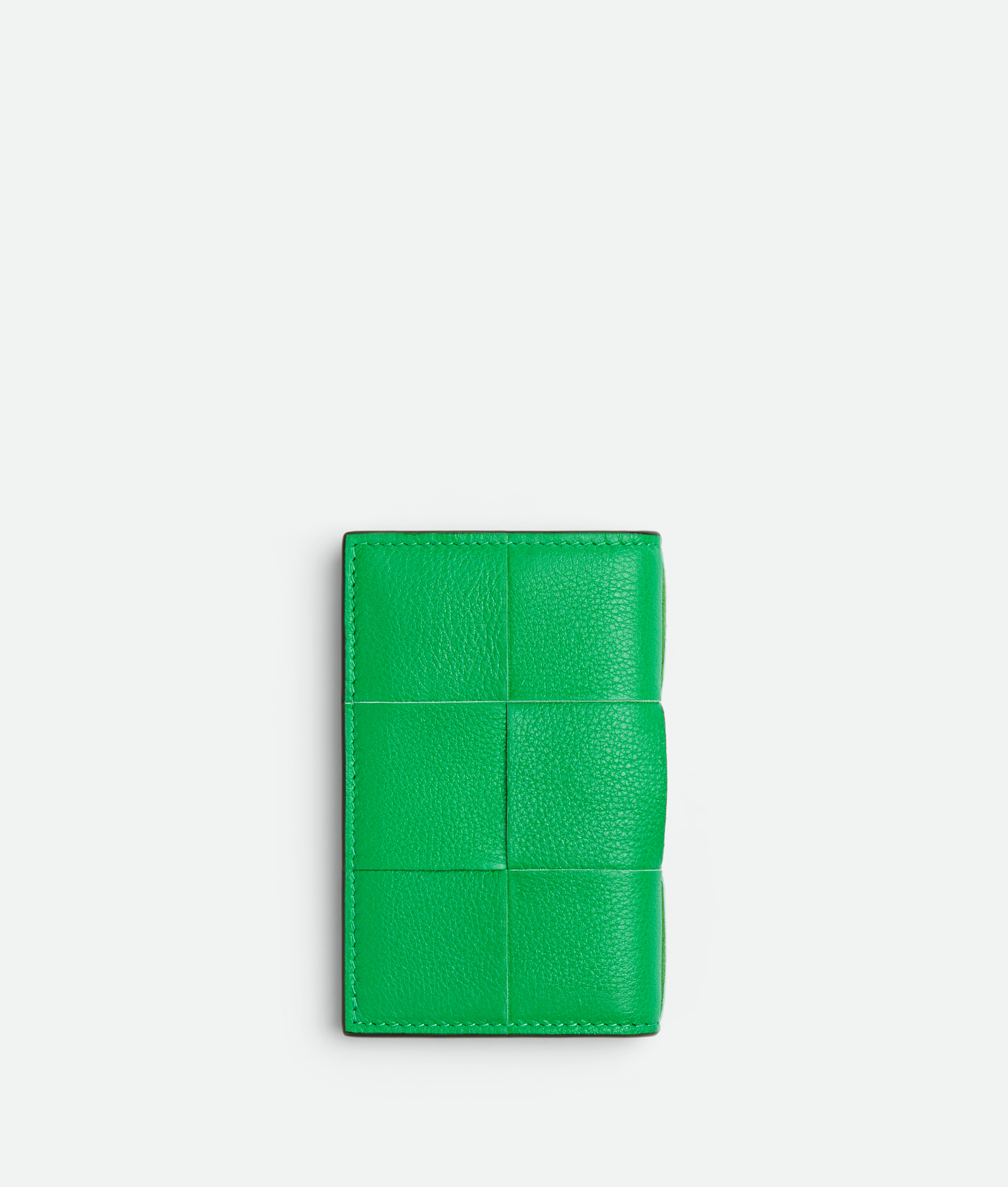 Shop Bottega Veneta Cassette Flap Card Case In Green