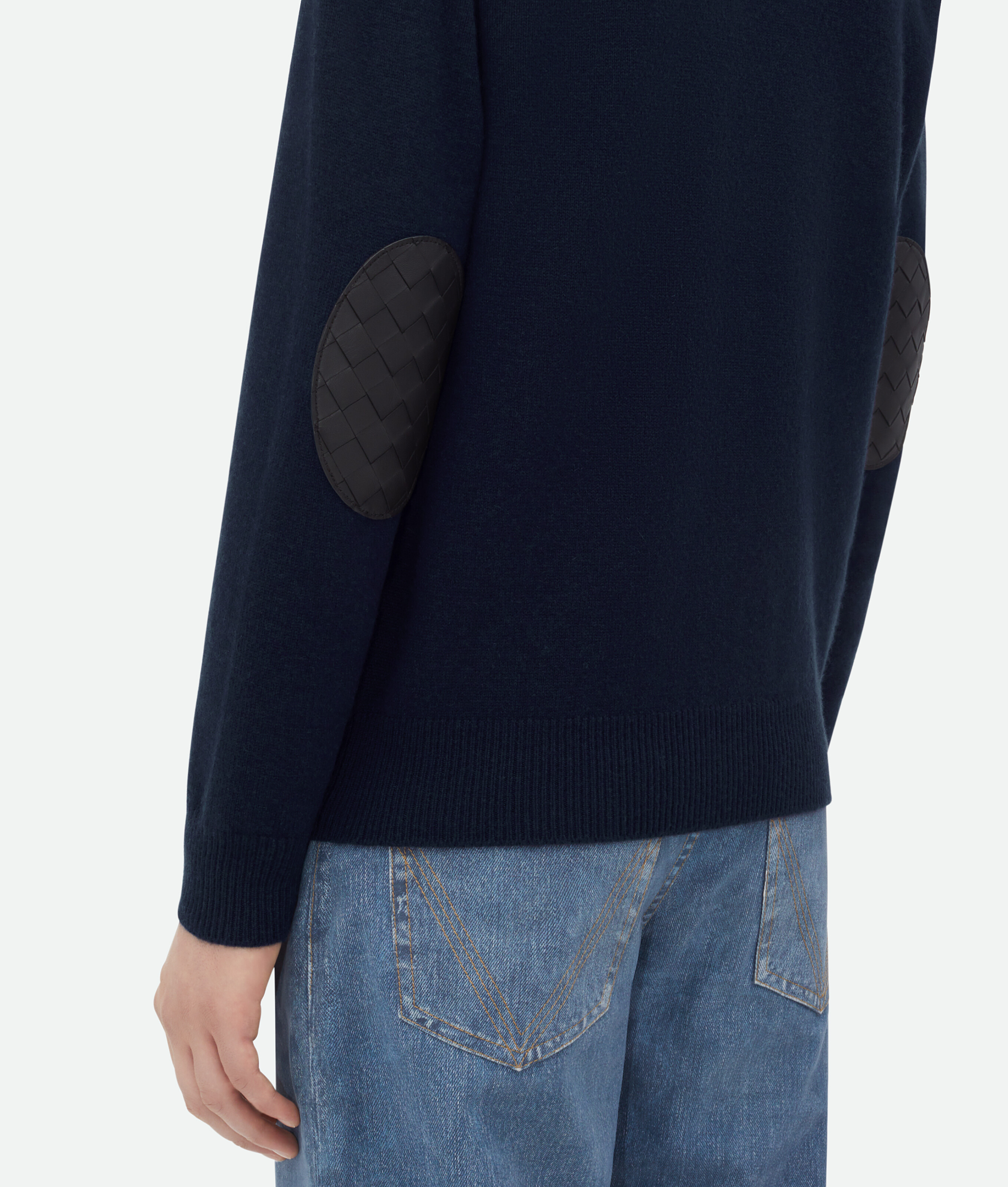 Shop Bottega Veneta Cashmere Jumper In Blue