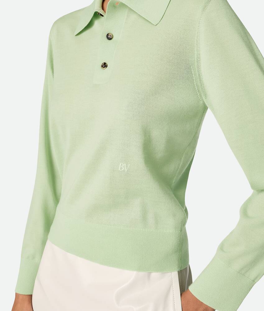 Display a large version of the product image 5 - Light Fine Cashmere Polo