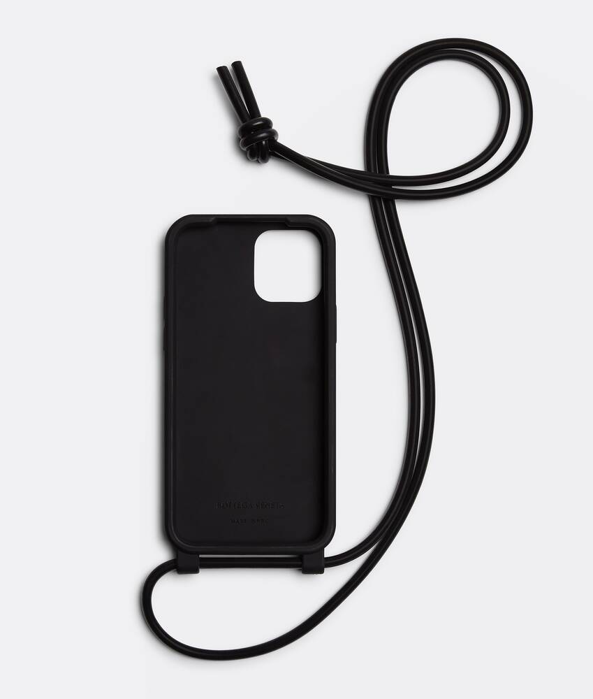 Bottega Veneta® Iphone 13 Pro Case On Strap in Black. Shop online now.