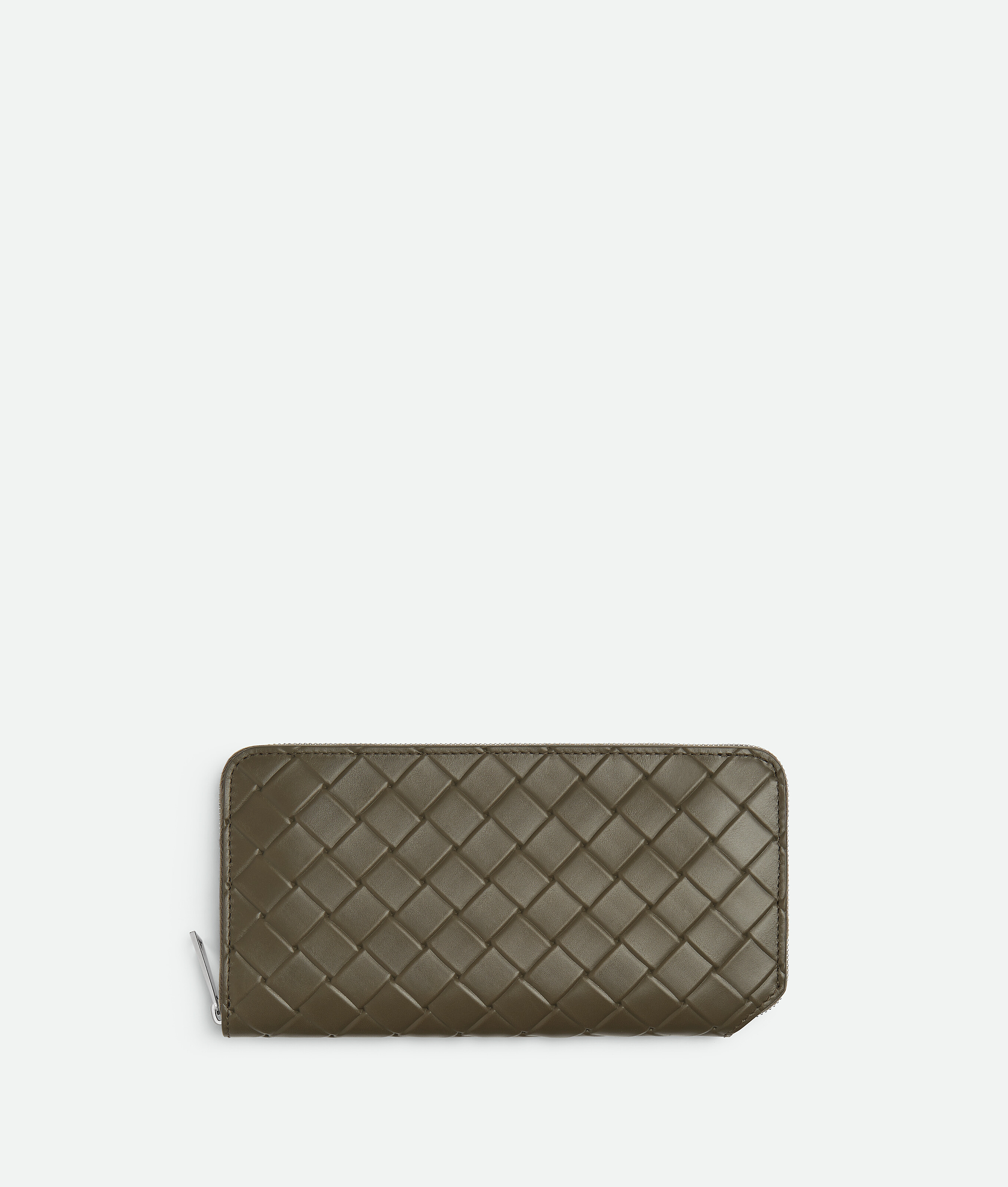 Bottega Veneta Intrecciato Stamp Zip Around Wallet