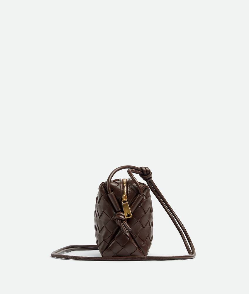 Bottega Veneta Mini Loop Camera Bag Light Brown in Lambskin Leather with  Gold-tone - US