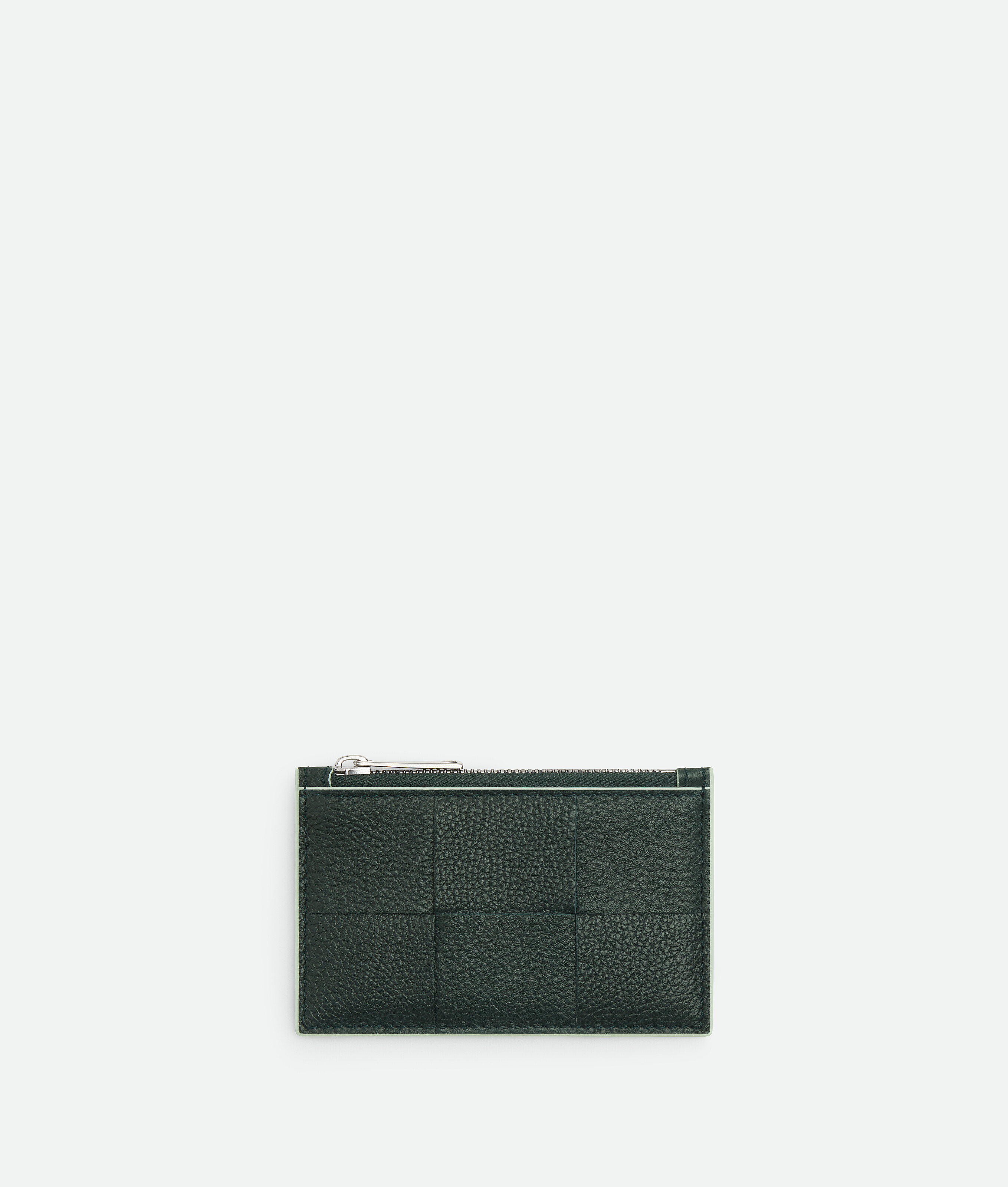 Bottega Veneta Cassette Zipped Card Case In Green