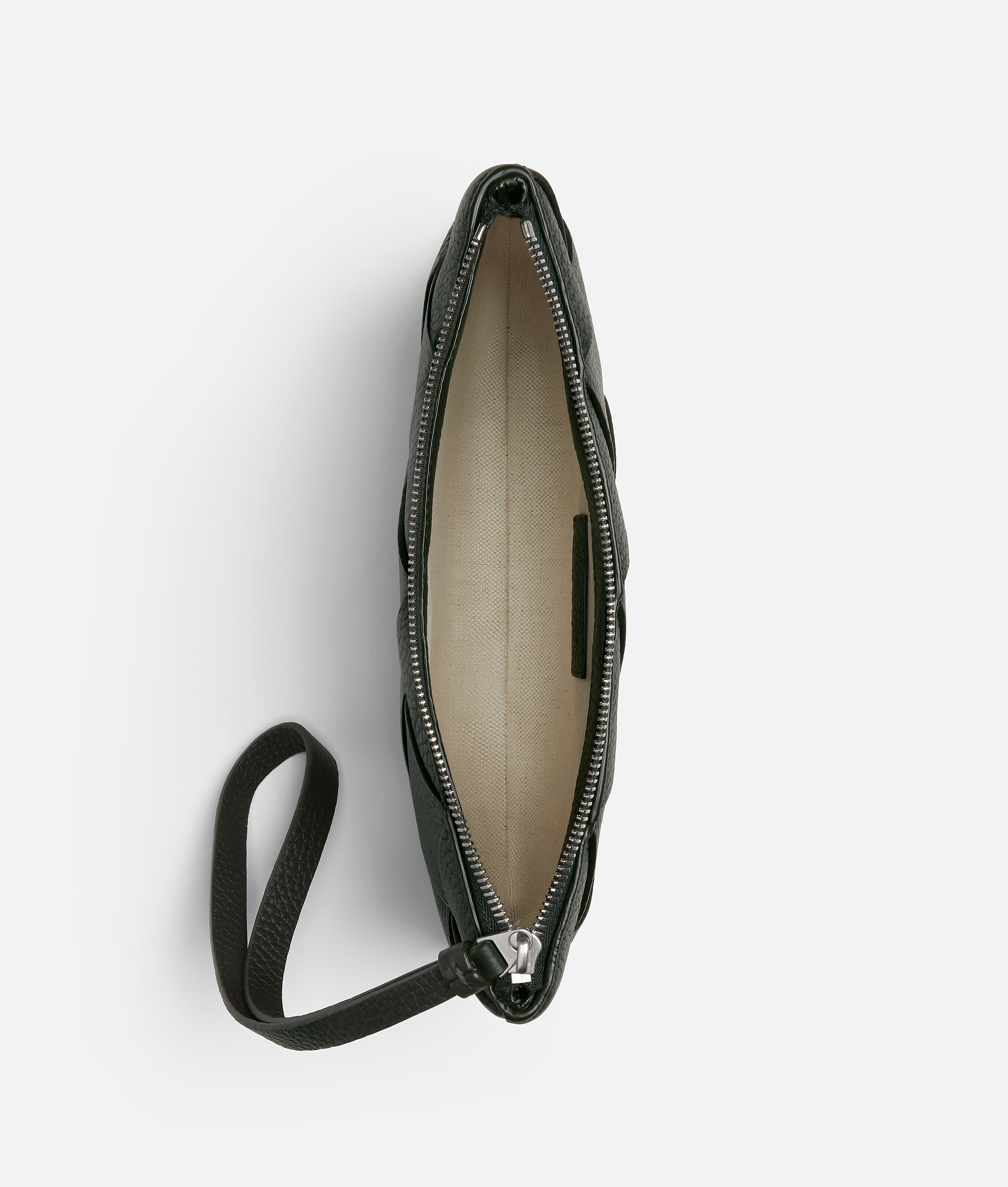Bottega Veneta Mittelgrosse Diago Pouch In Dark Green