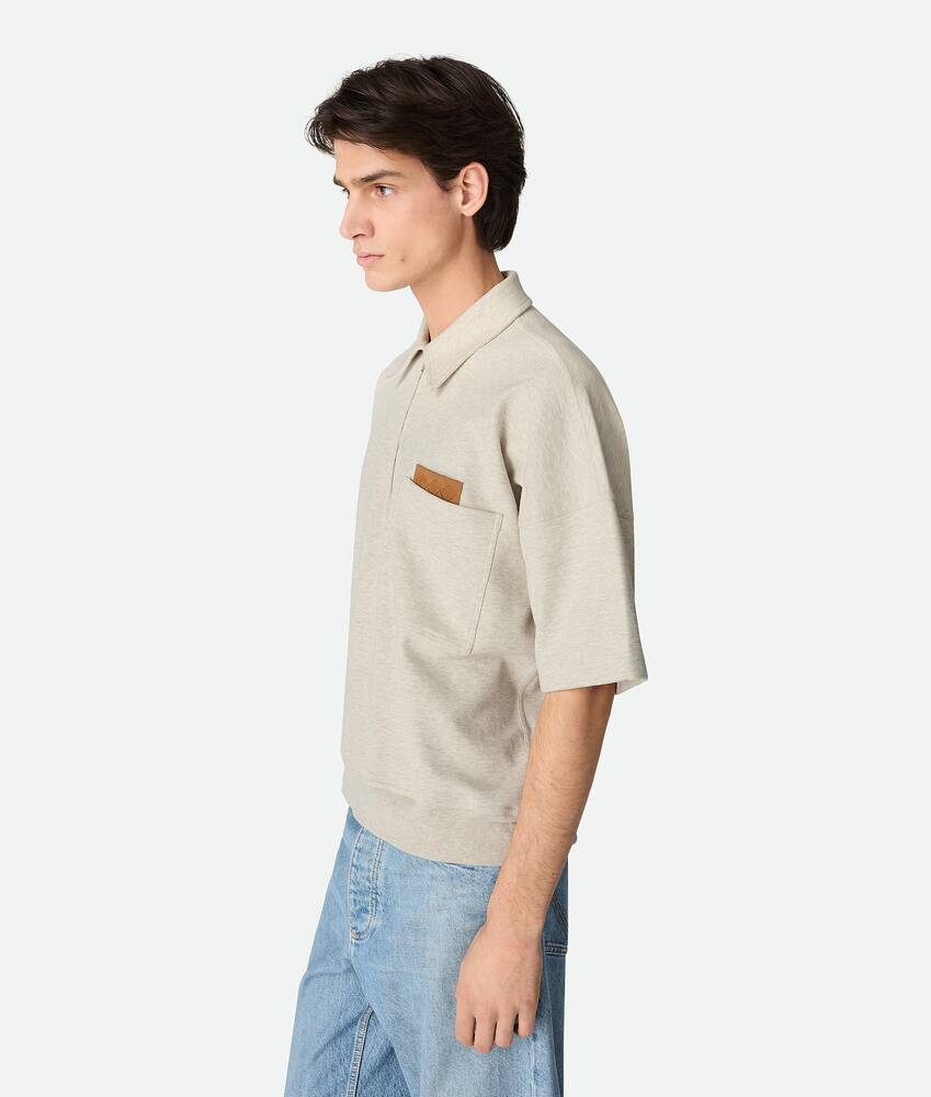 Tシャツ・カットソー BOTTEGA VENETA Melange Sand Cotton Polo Shirt Bottega Veneta Melange Sand Cotton Polo Shirt | italist