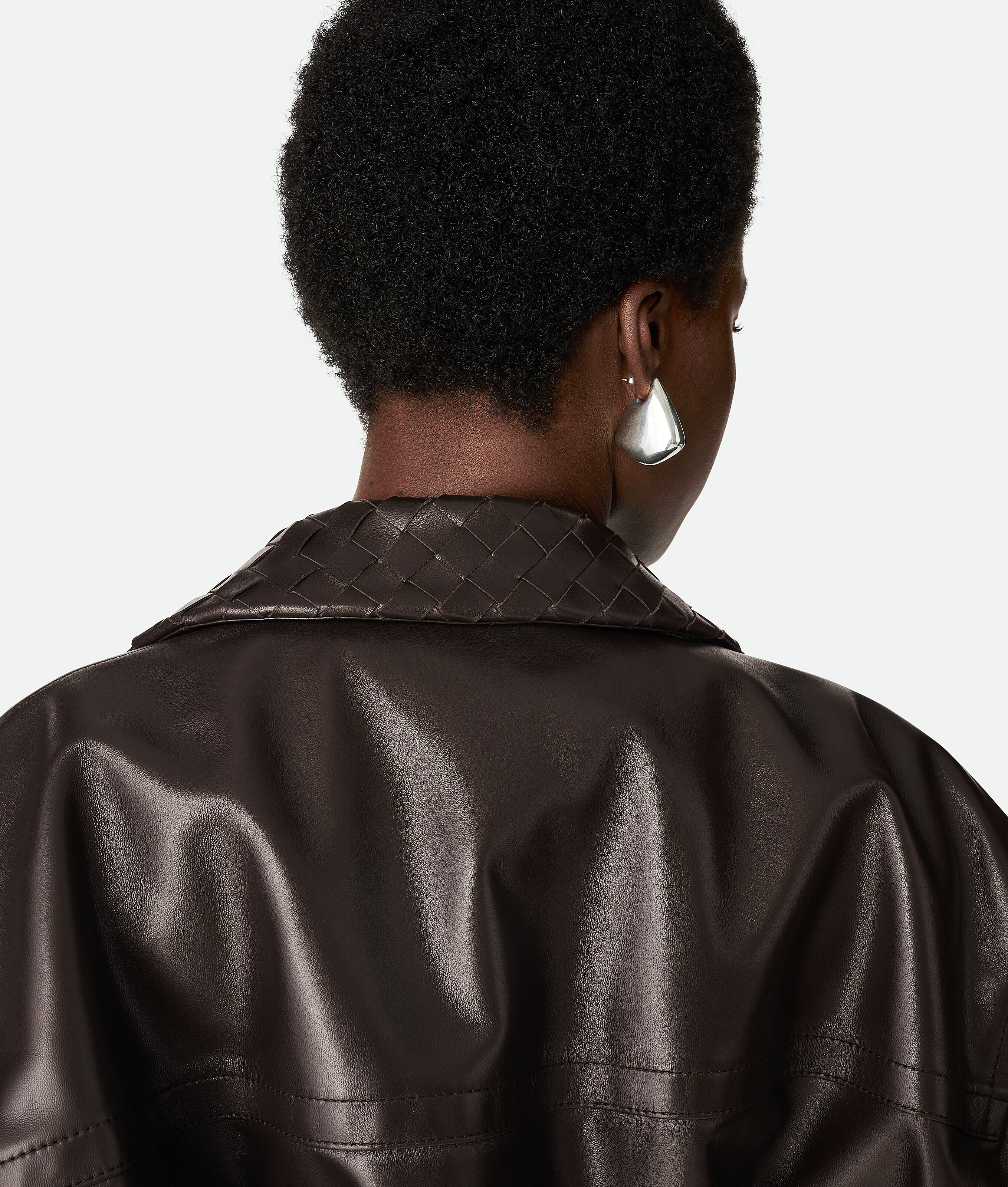 Bottega Veneta Lederblouson In Fondant