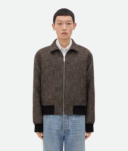 Display a large version of the product image 1 - Wool And Cotton Pied De Poule Blouson