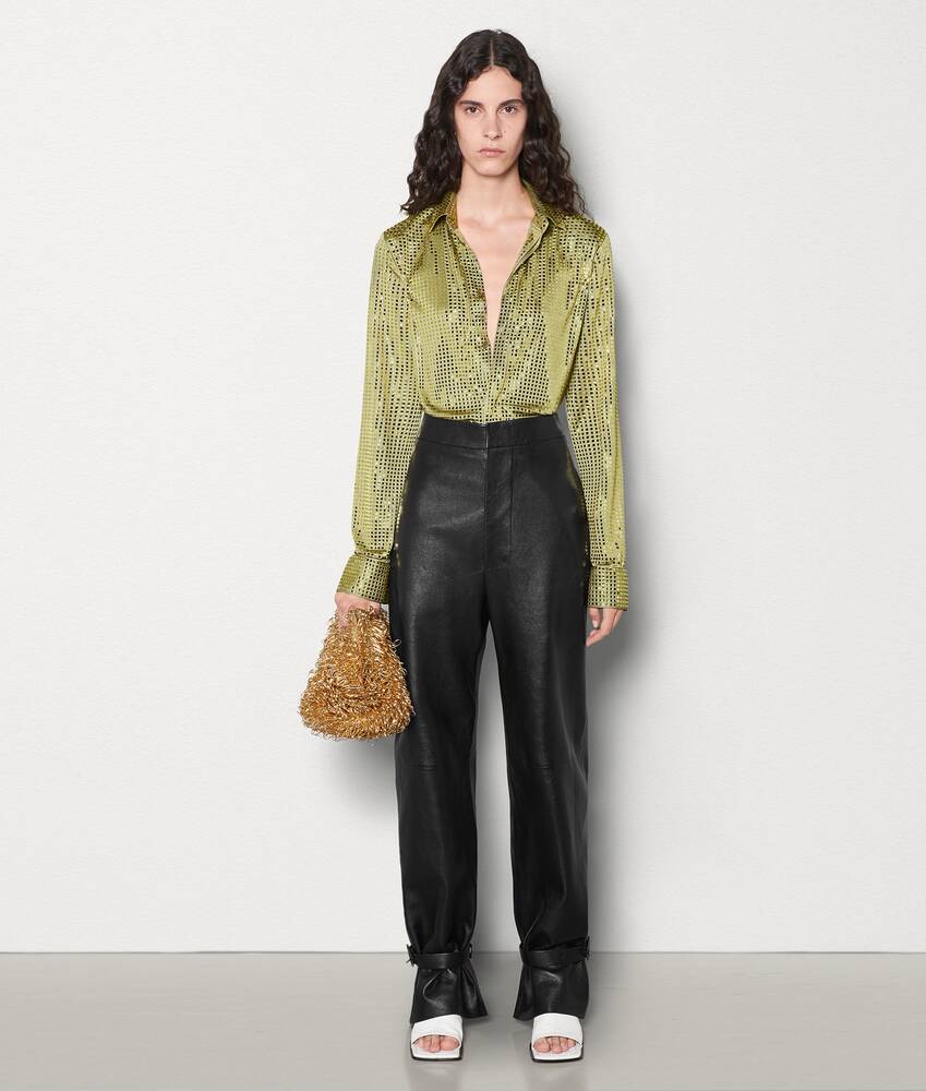 パンツ BOTTEGA VENETA Women Straight Pants 743610 BLACK BOTTEGA VENETA ボッテガヴェネタ ワイドパンツ 743610 V3PI0