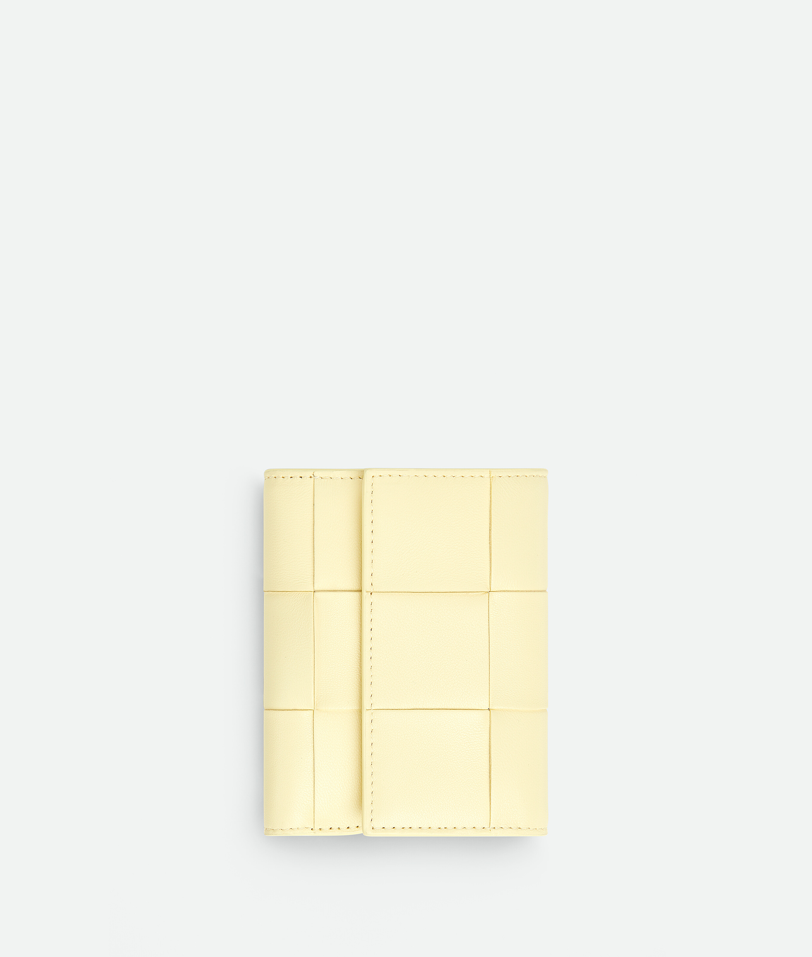 Bottega Veneta Cassette Tri-fold Zip Wallet In Yellow