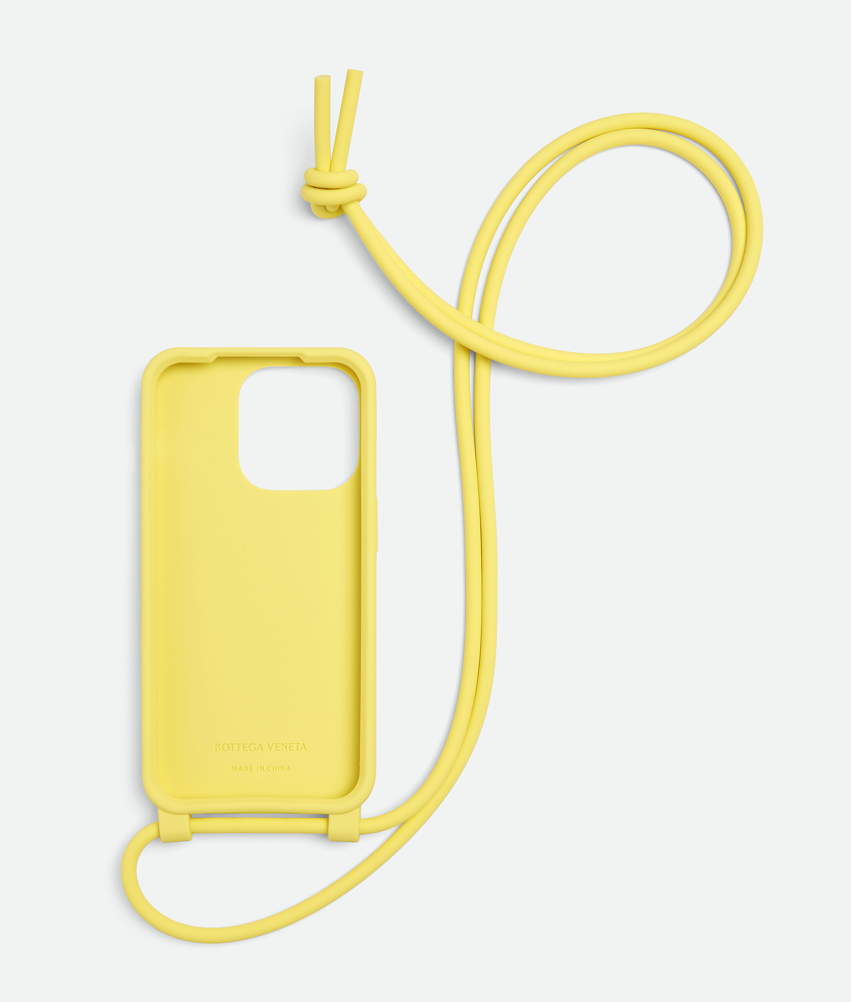 Shop Bottega Veneta Iphone 14 Pro Case On Strap In Yellow