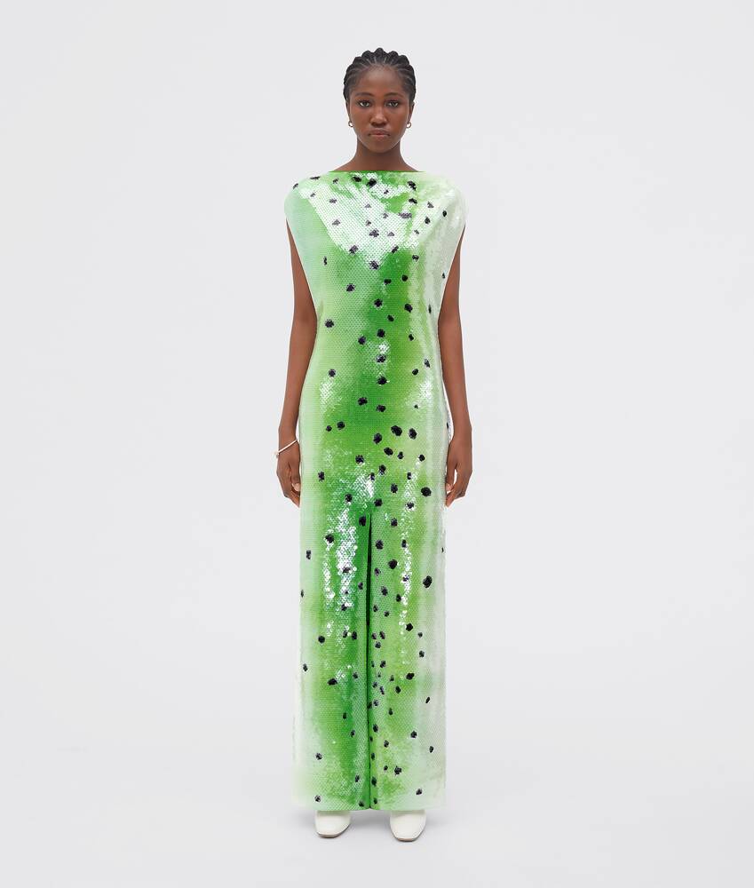 Display a large version of the product image 1 - Printed Viscose And Sequins Dress