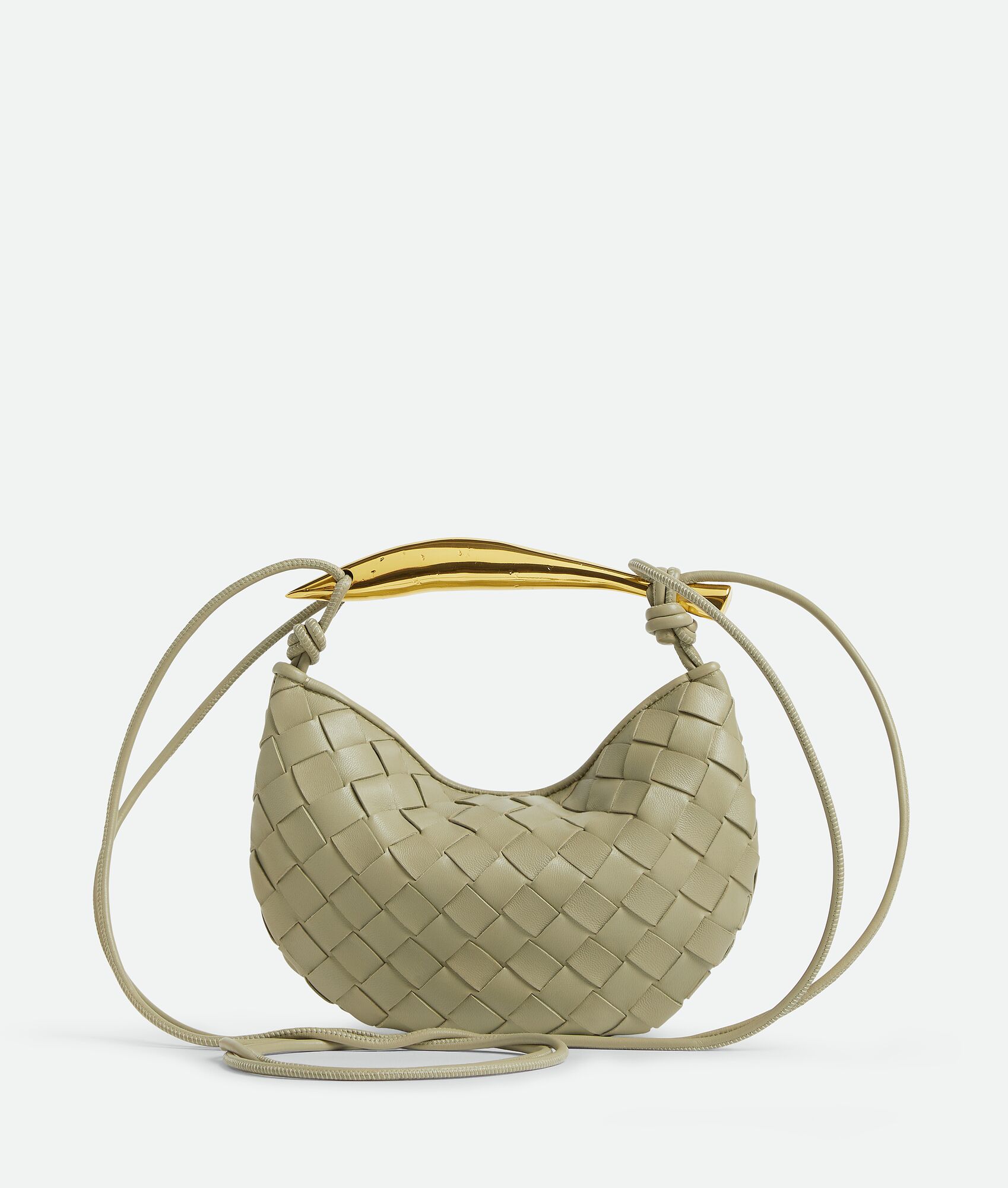 Bottega Veneta® Women's Mini Sardine in Travertine. Shop online now.