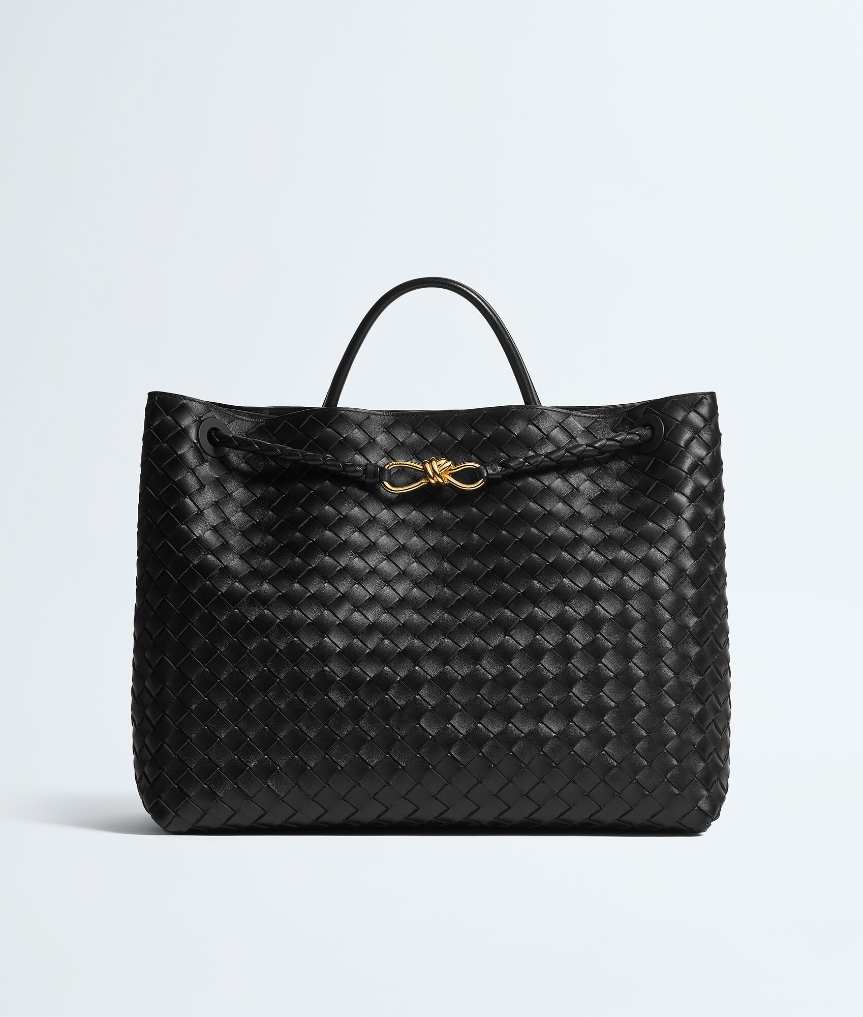 BOTTEGA VENETA Andiamo bag in woven leather Black Bottega Veneta