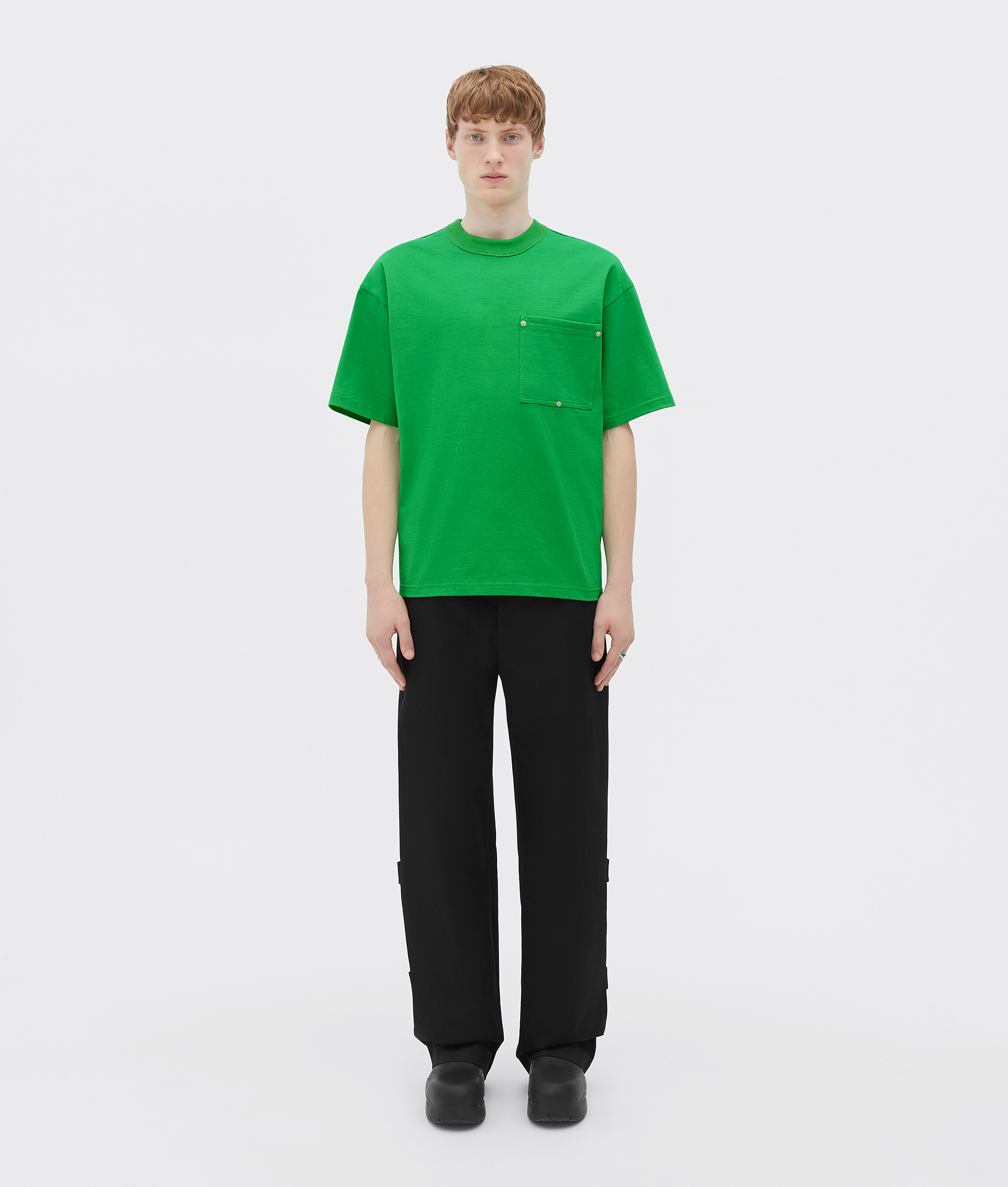 Bottega Veneta Green Cotton T-Shirt